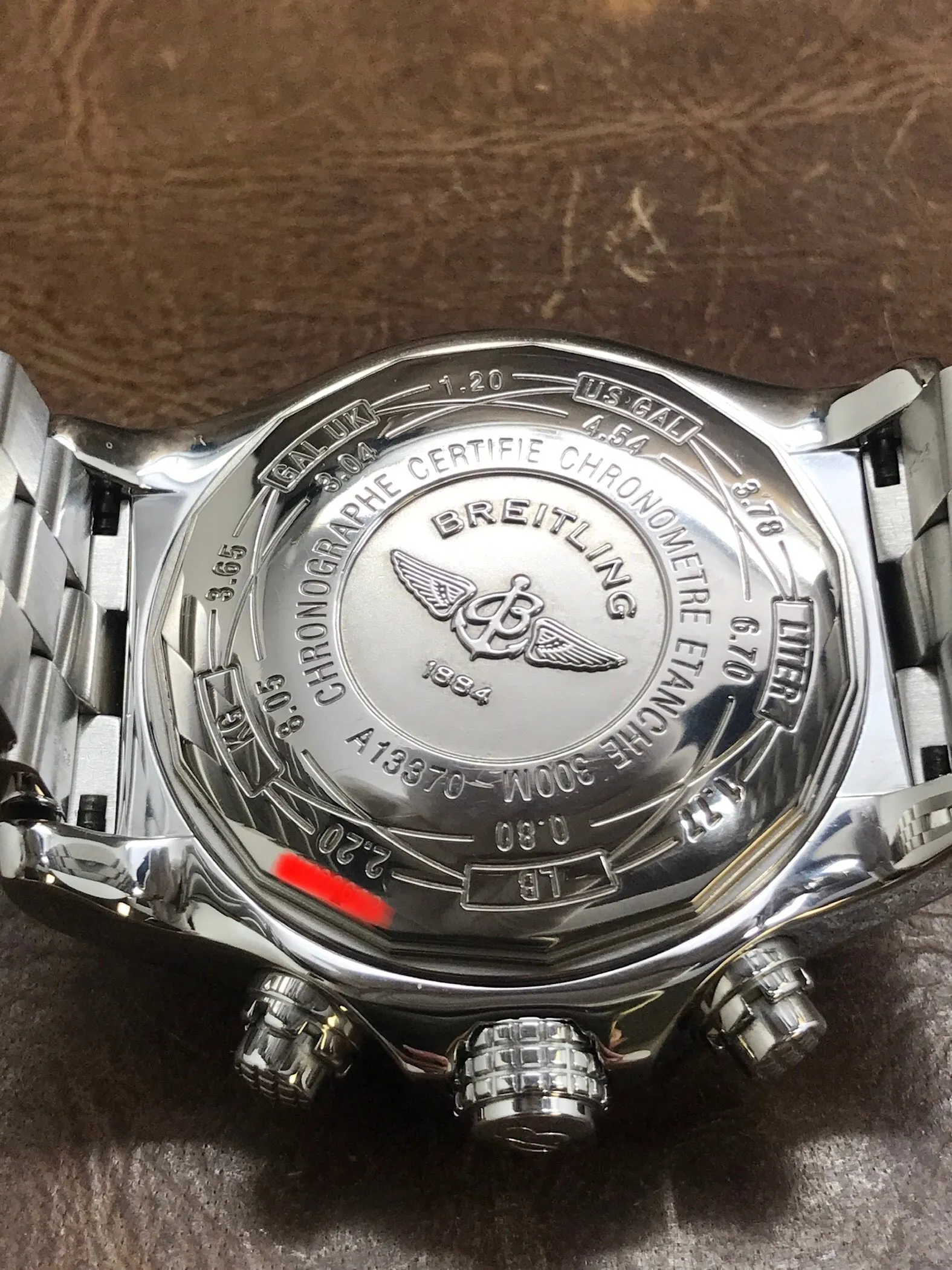 Breitling Super Avenger A13370 White Dial Automatic Men's Watch