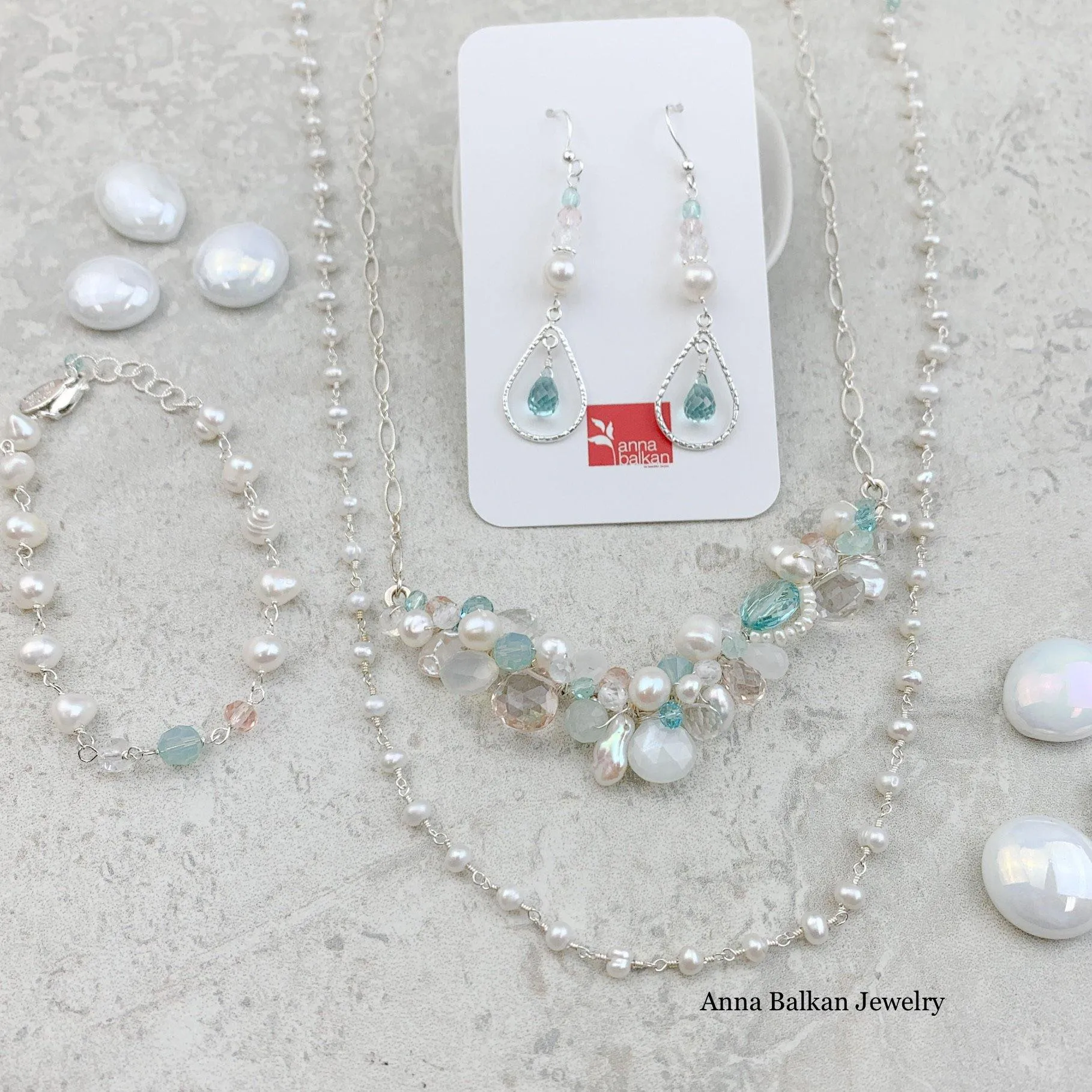 Bridal Custom Colors Jewelry Set