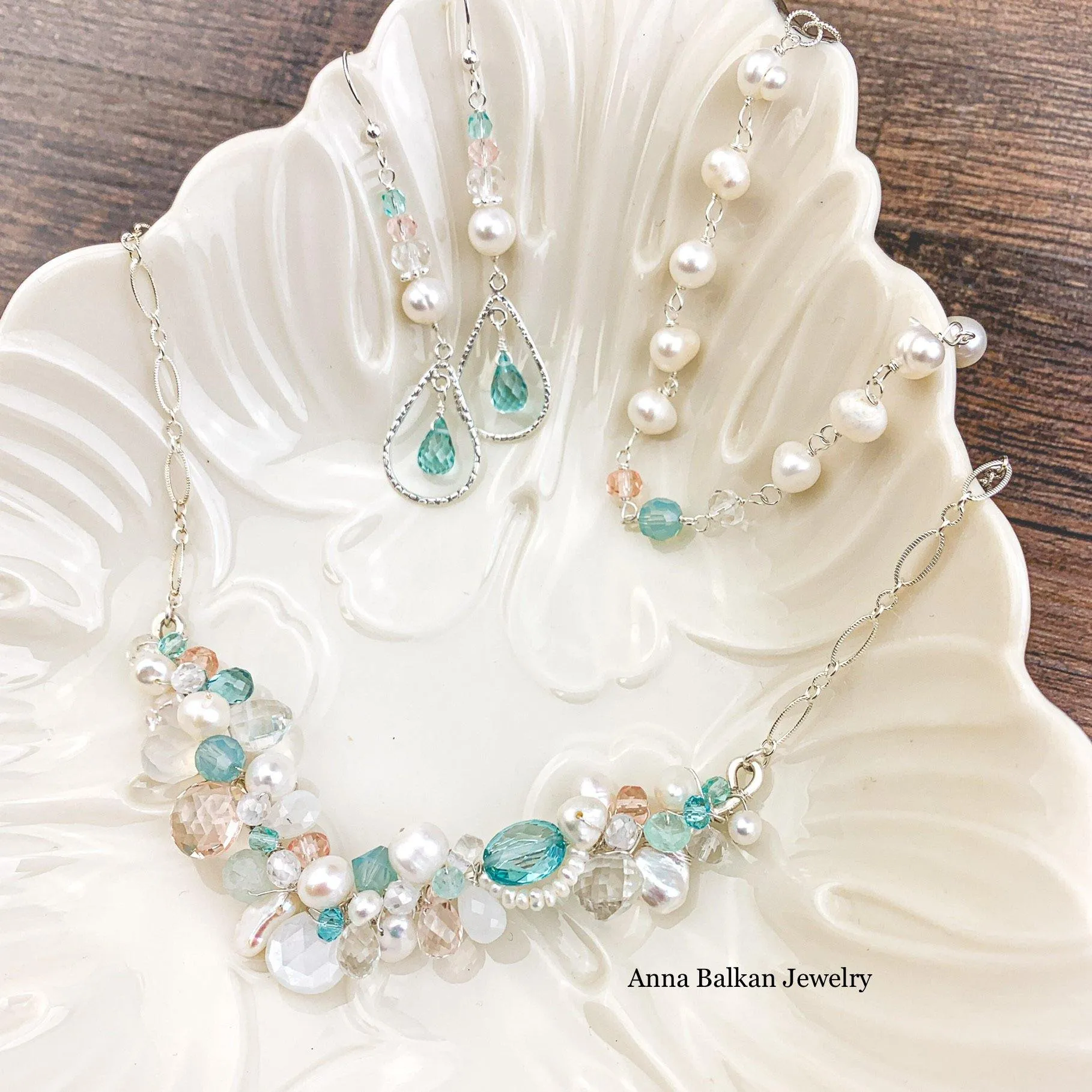 Bridal Custom Colors Jewelry Set