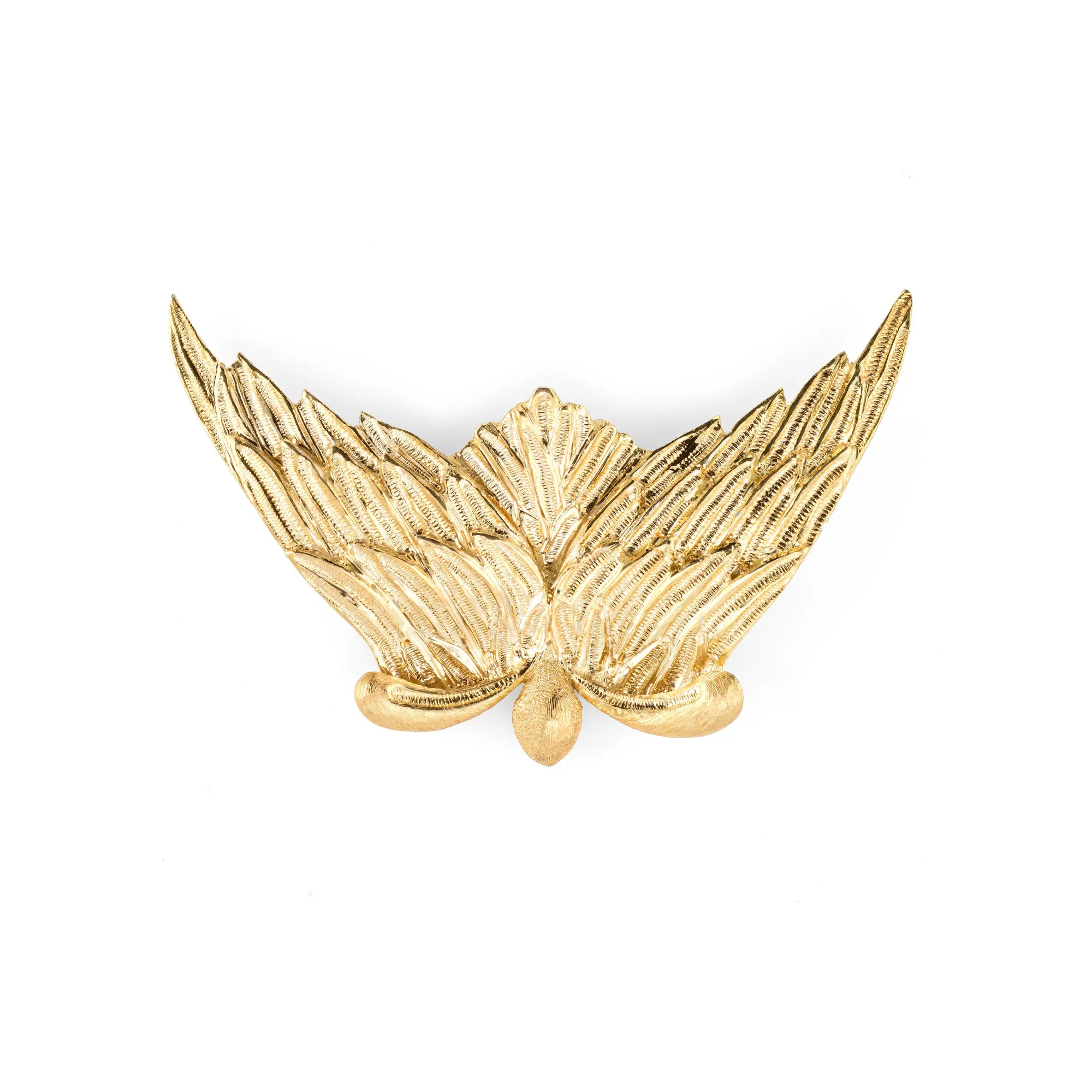 Buccellati L'air Du Temps Dove Wings Brooch 18k Gold Nina Ricci Vintage