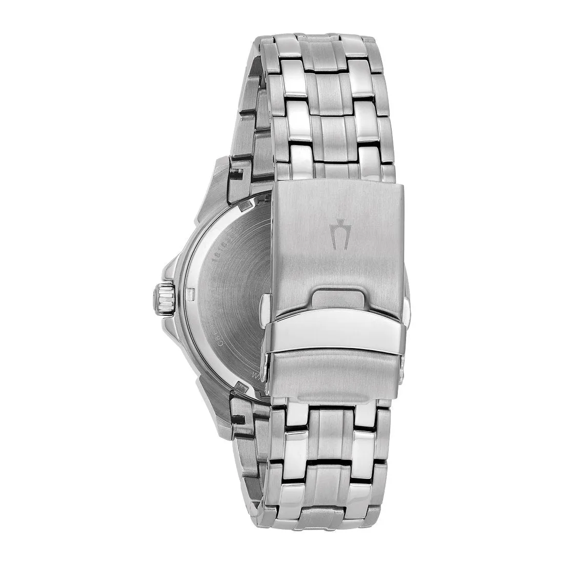 Bulova Classic Mens Chronograph Stainless Steel Black Dial Watch