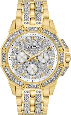 Bulova Crystal Men's Watch 98C126