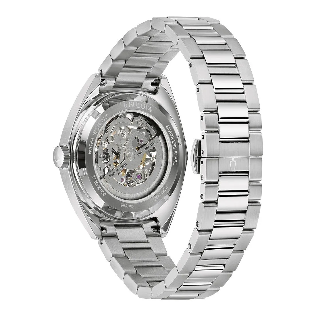 Bulova Surveyor Automatic Mens Stainless Steel Blue Dial Watch