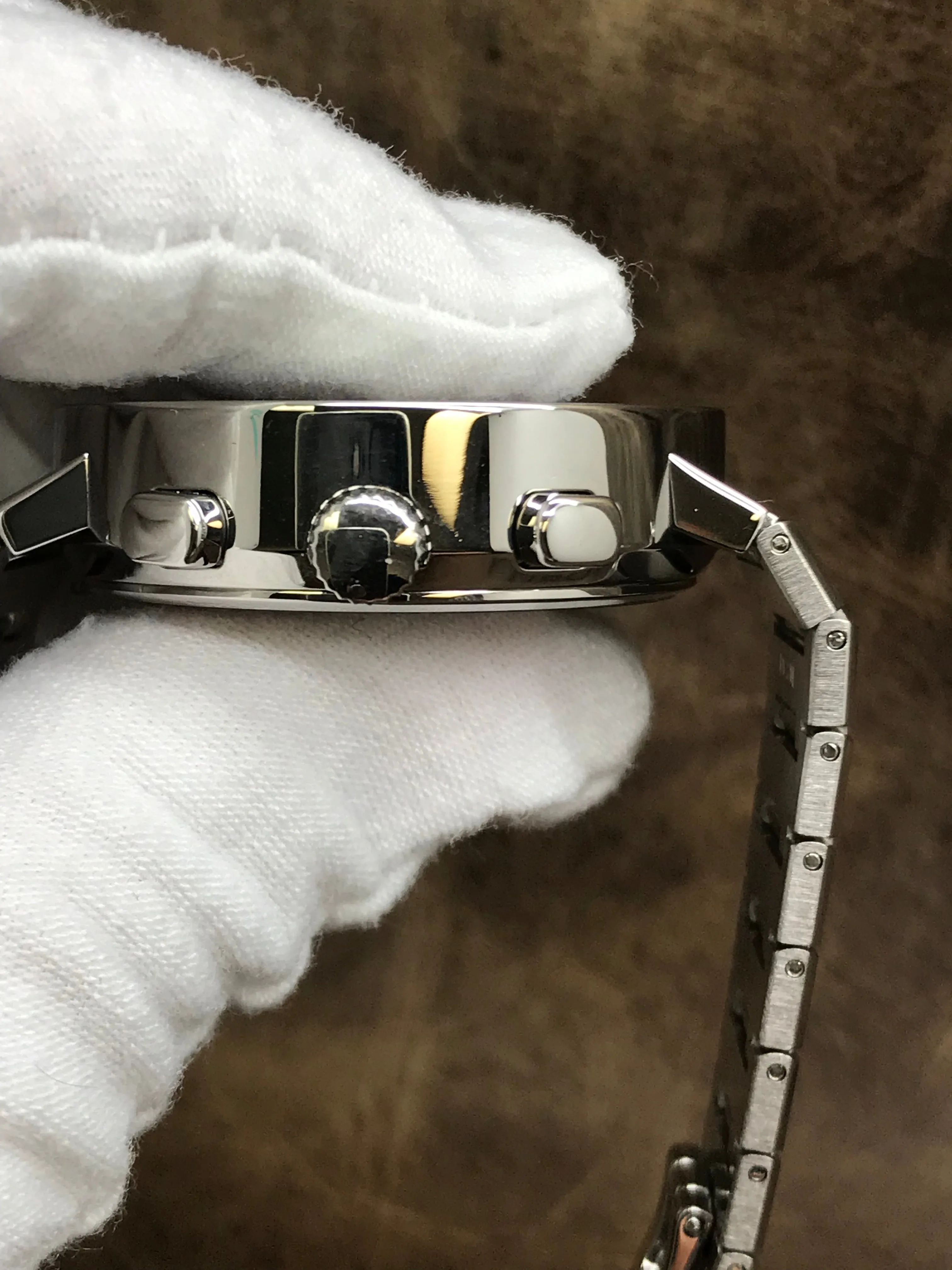 BVLGARI Chronograph BB 38 SS CH Black Dial Automatic  Men's Watch