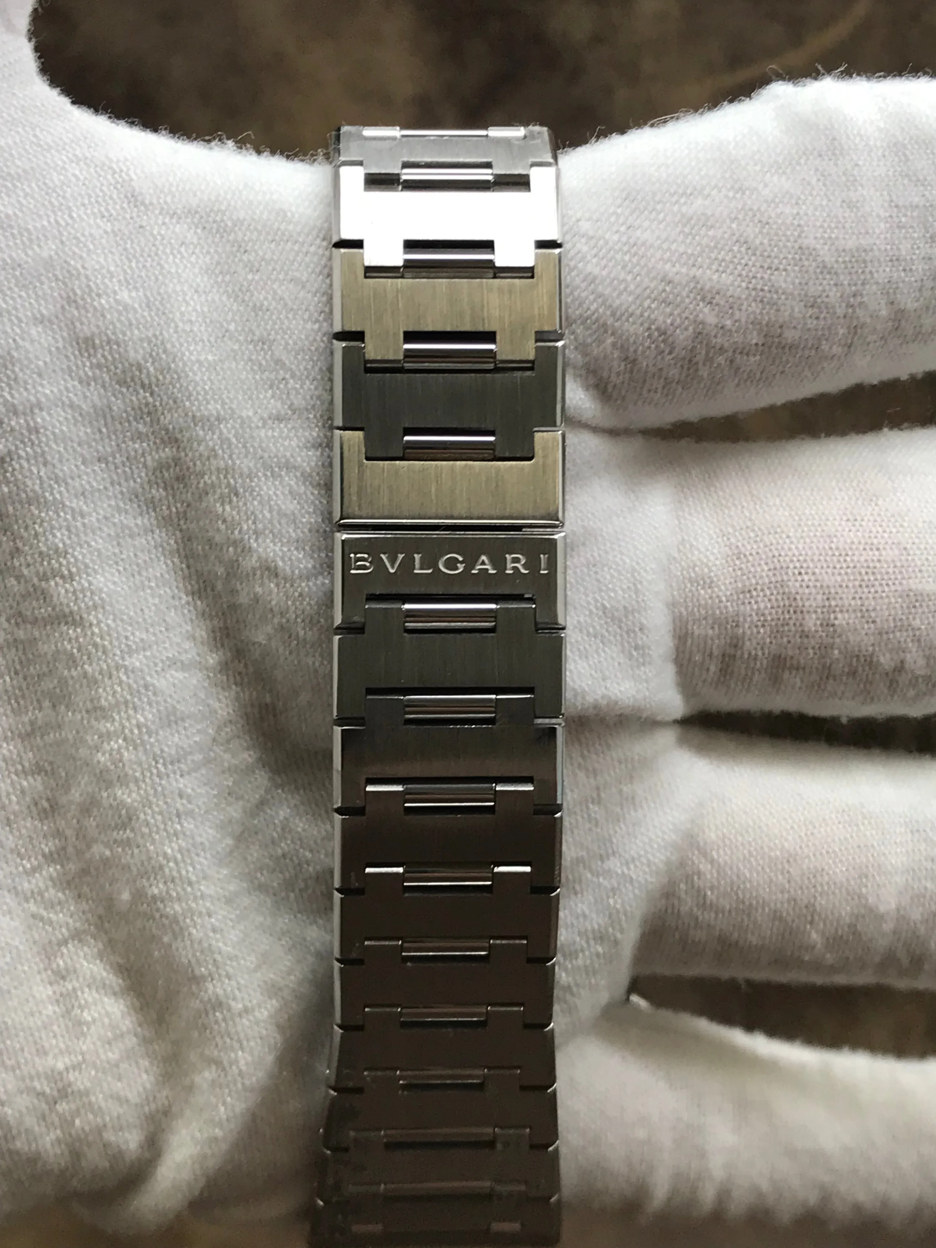 BVLGARI Chronograph BB 38 SS CH Black Dial Automatic  Men's Watch
