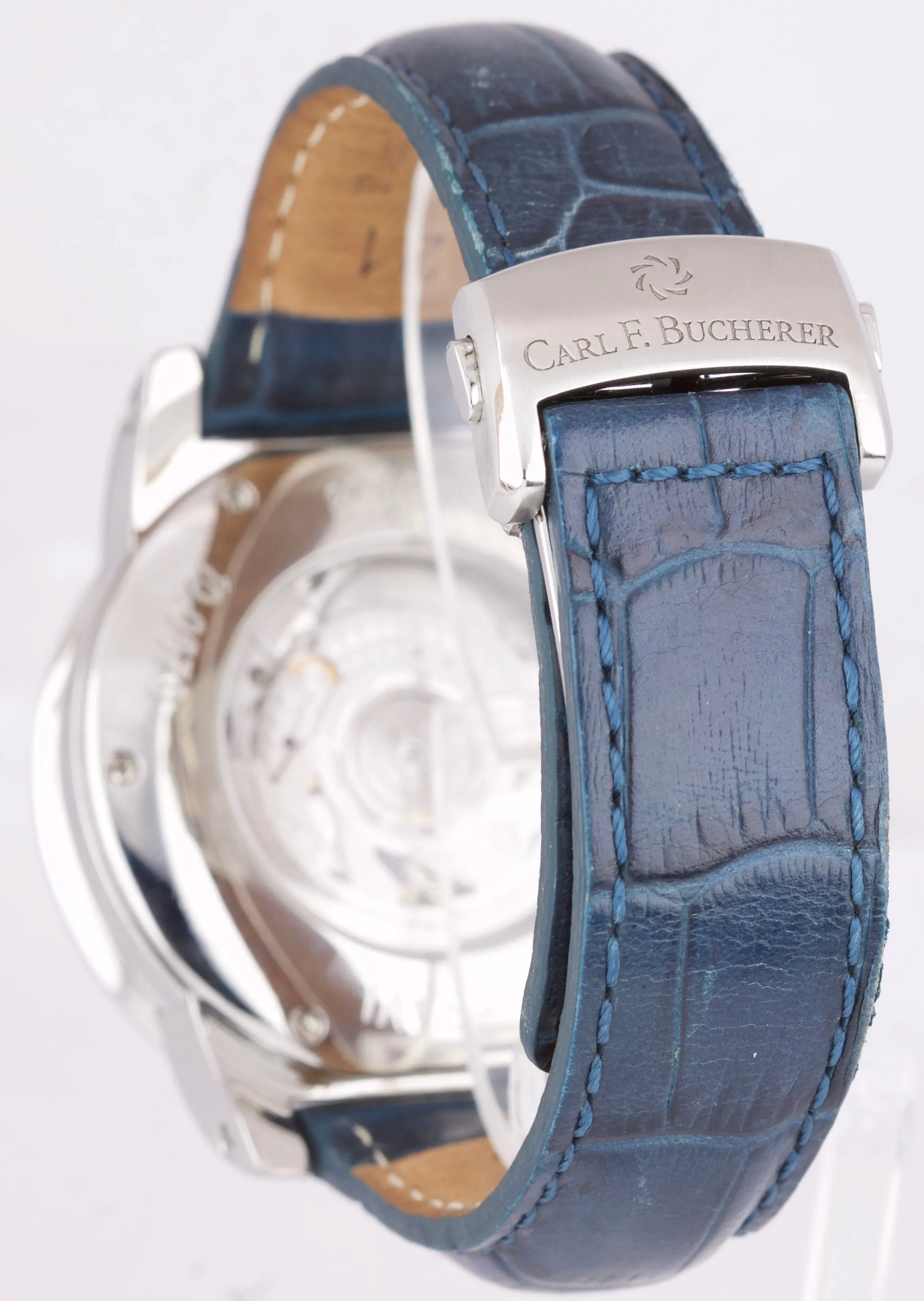 Carl F. Bucherer Patravi Chronograph GMT Blue 42.5mm Stainless Watch 10618.08
