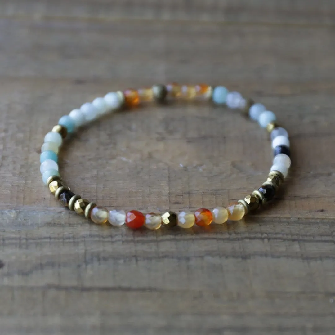 Carnelian and Amazonite Delicate Bracelet *Final Sale*