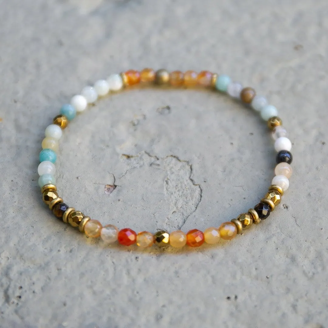 Carnelian and Amazonite Delicate Bracelet *Final Sale*