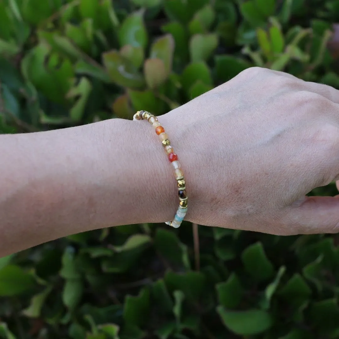 Carnelian and Amazonite Delicate Bracelet *Final Sale*
