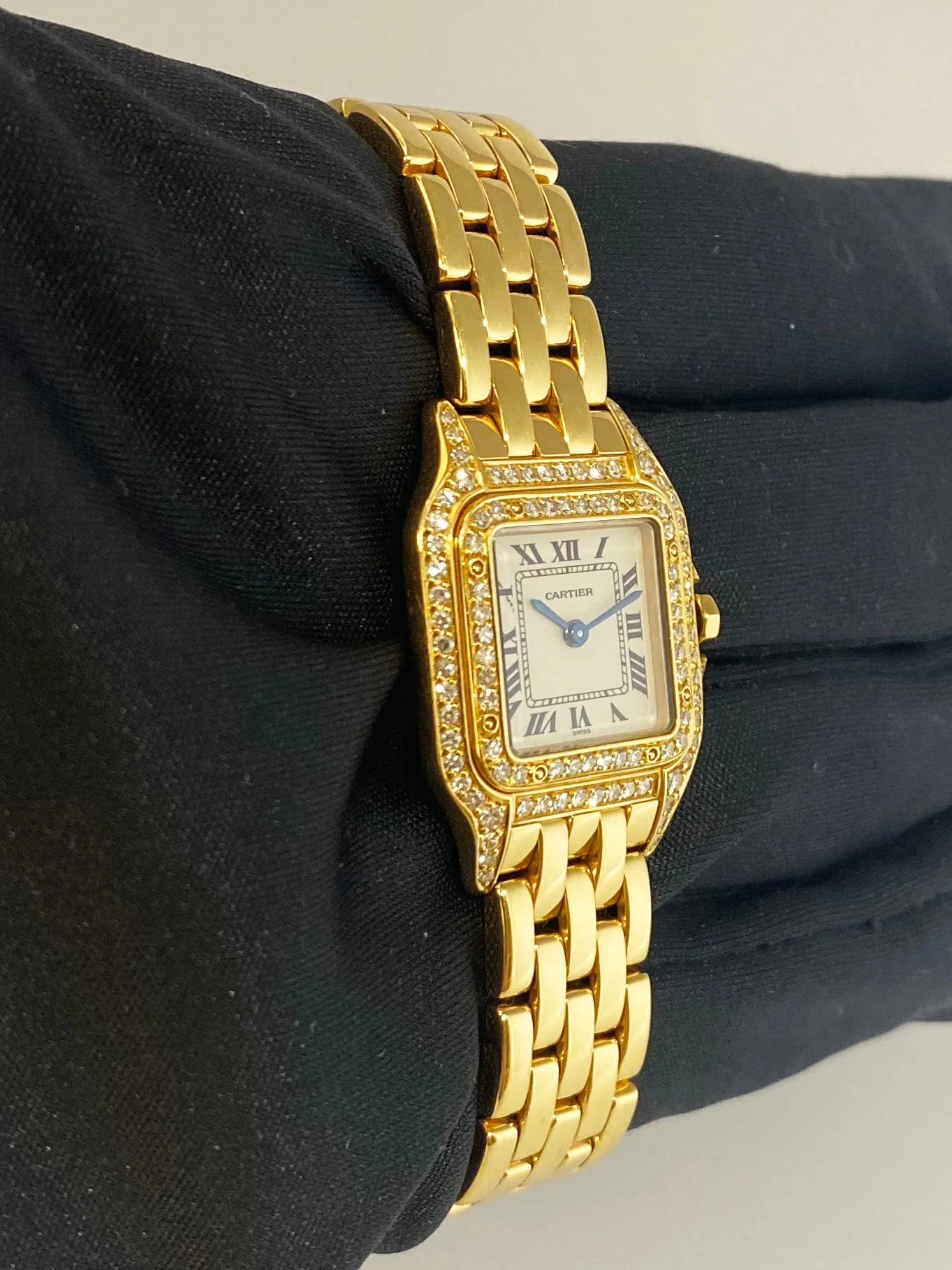 Cartier Panthere 1070/2 18K Yellow Gold Diamond Ladies Watch
