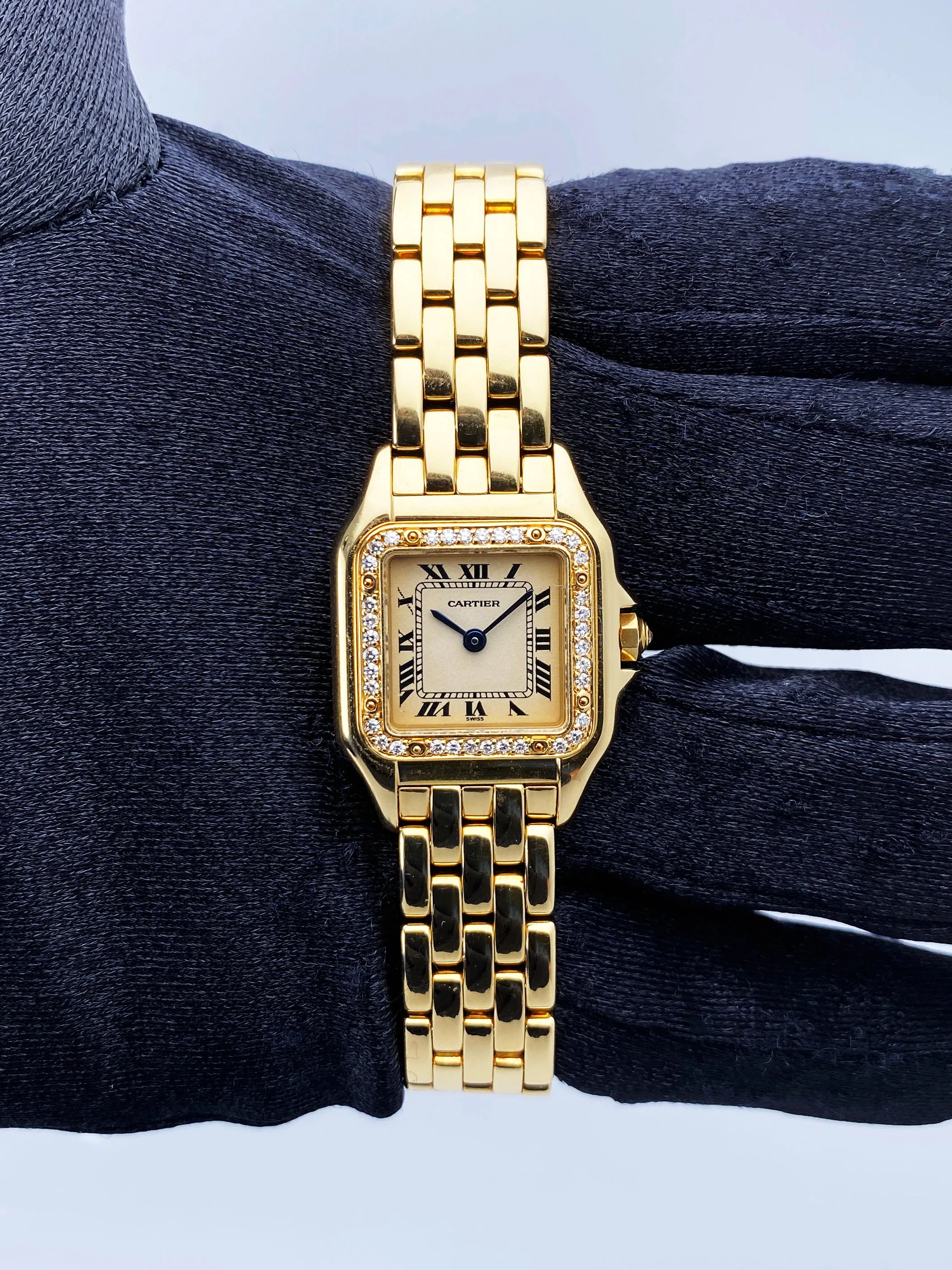 Cartier Panthere 8057915 18K Yellow Gold Diamonds Ladies Watch