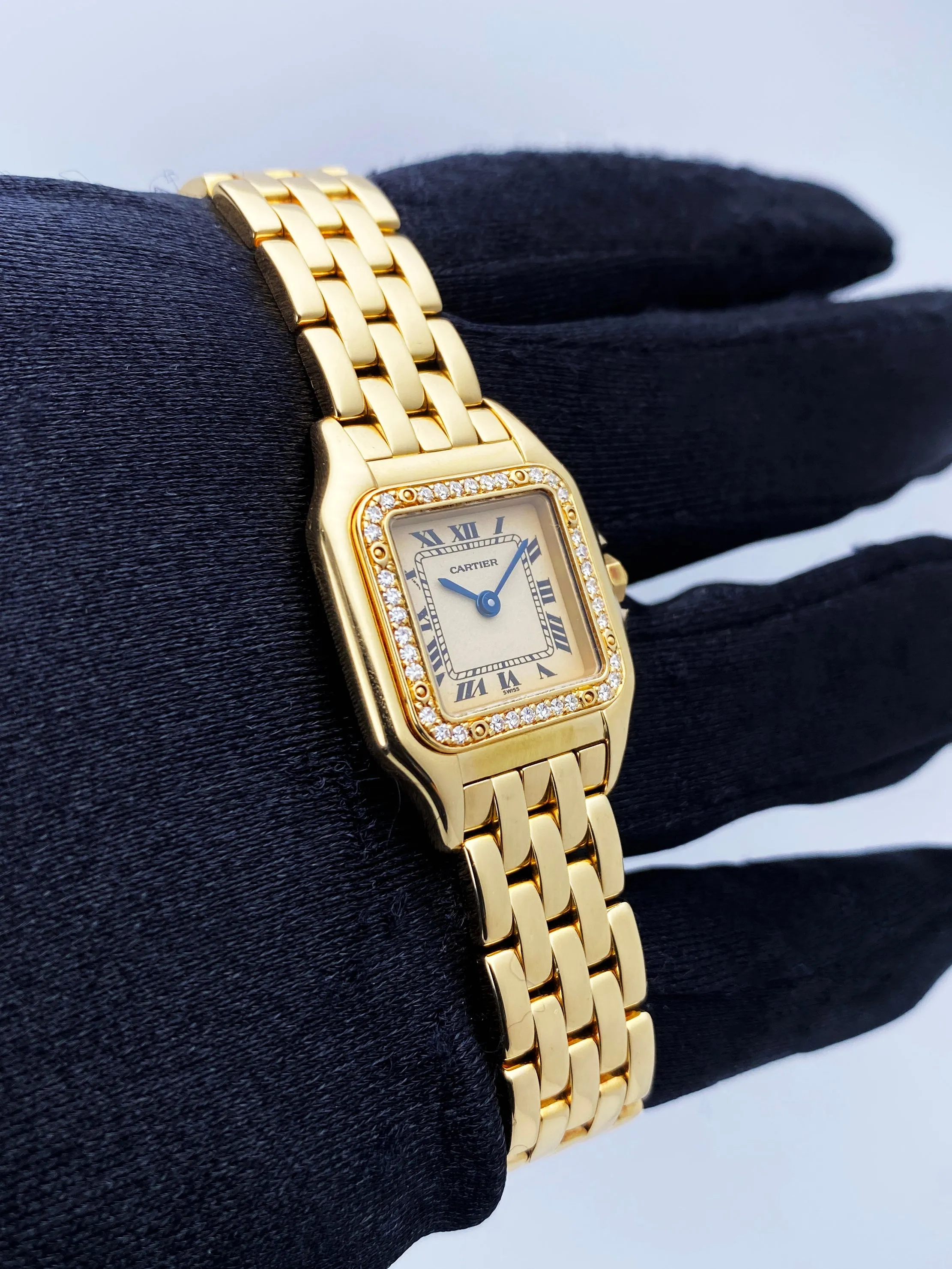 Cartier Panthere 8057915 18K Yellow Gold Diamonds Ladies Watch