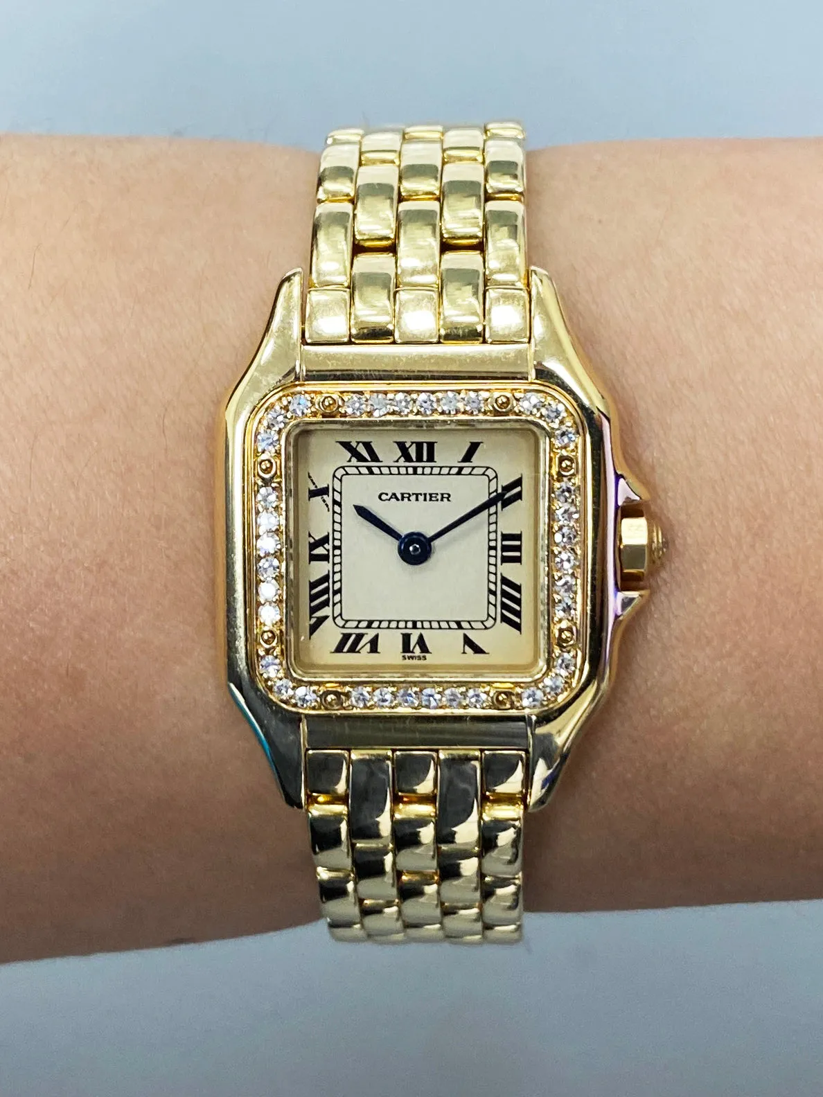 Cartier Panthere 8057915 18K Yellow Gold Diamonds Ladies Watch