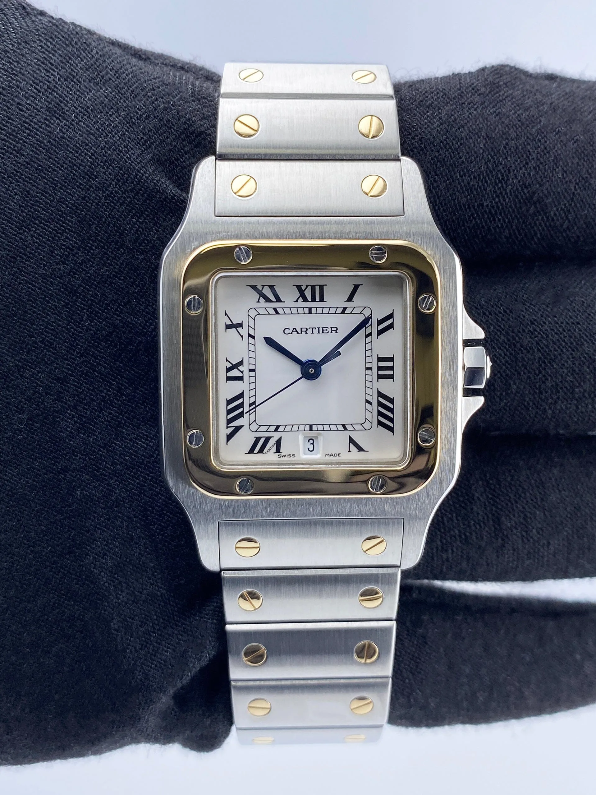 Cartier Santos Galbee W20011C4 187901 Two Tone Mens Watch