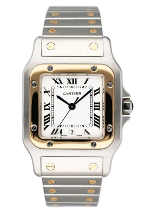 Cartier Santos Galbee W20011C4 187901 Two Tone Mens Watch