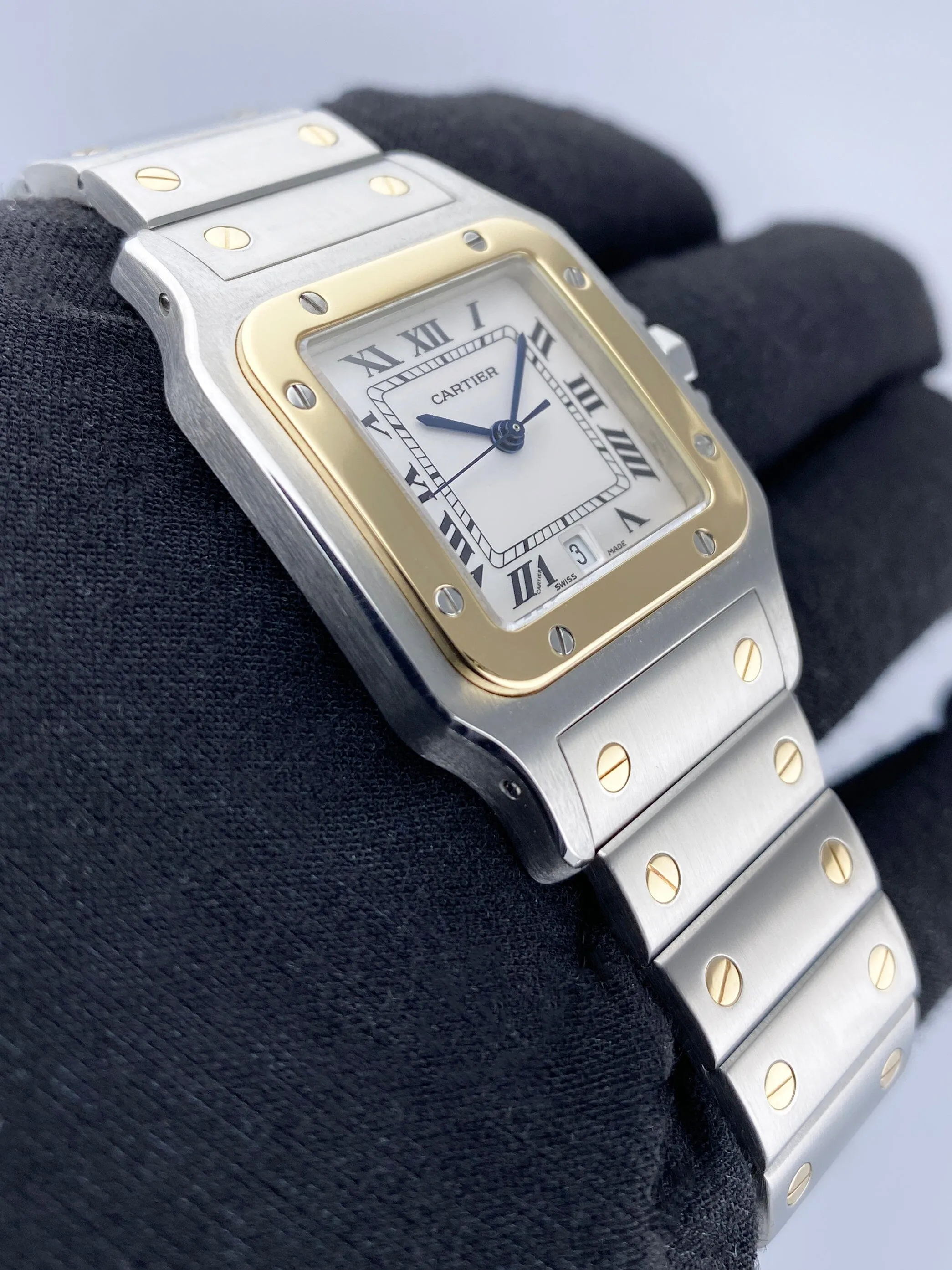 Cartier Santos Galbee W20011C4 187901 Two Tone Mens Watch