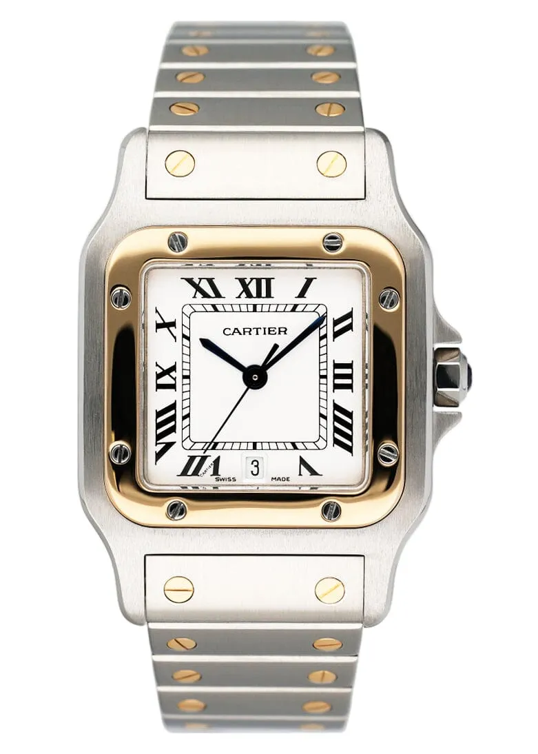 Cartier Santos Galbee W20011C4 187901 Two Tone Mens Watch