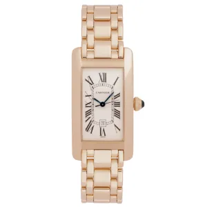 CARTIER TANK AMÉRICAINE WITH DATE MODEL W26035K2