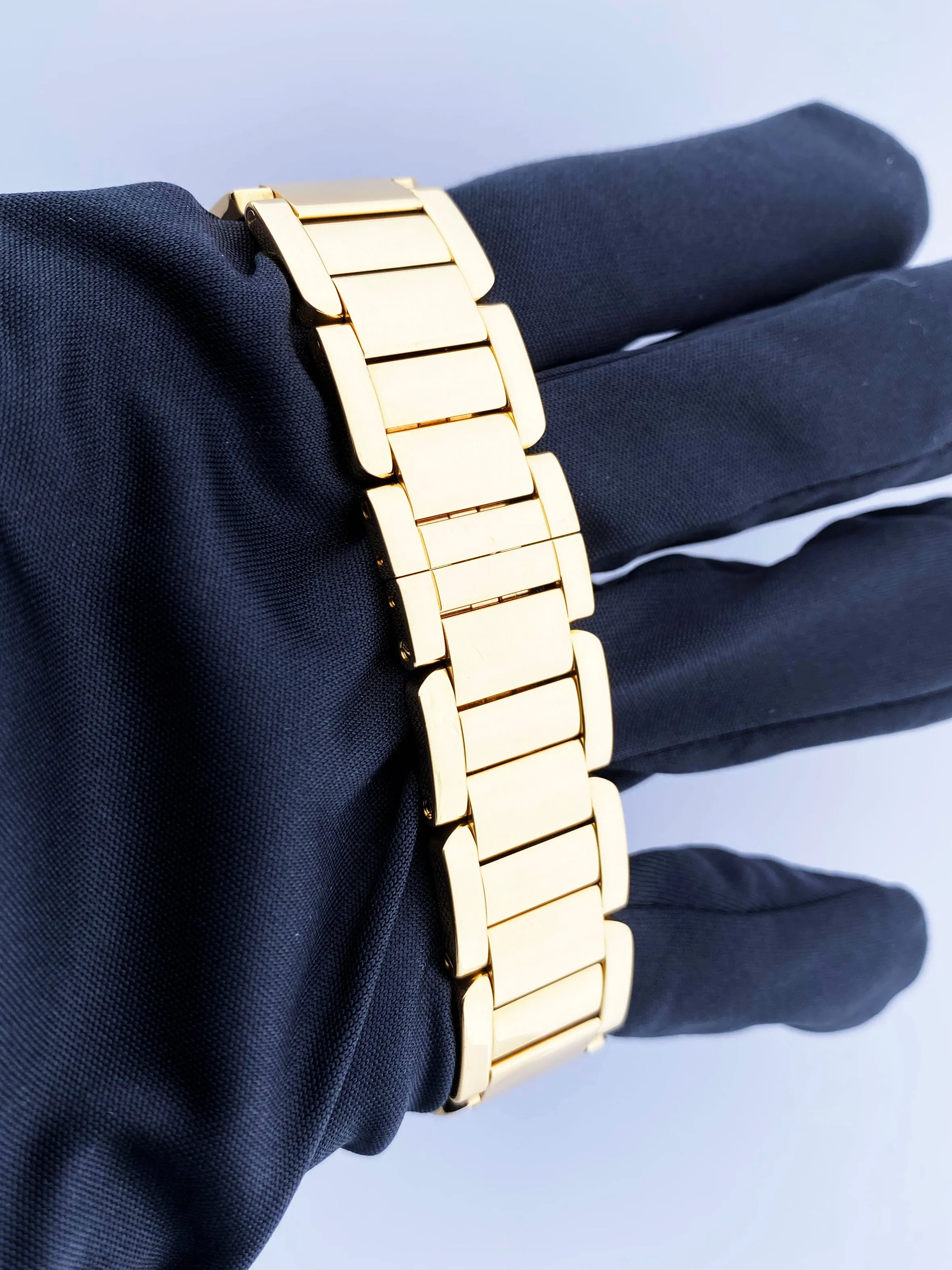 Cartier Tank Anglaise  WT100006 18K Yellow Gold Diamond