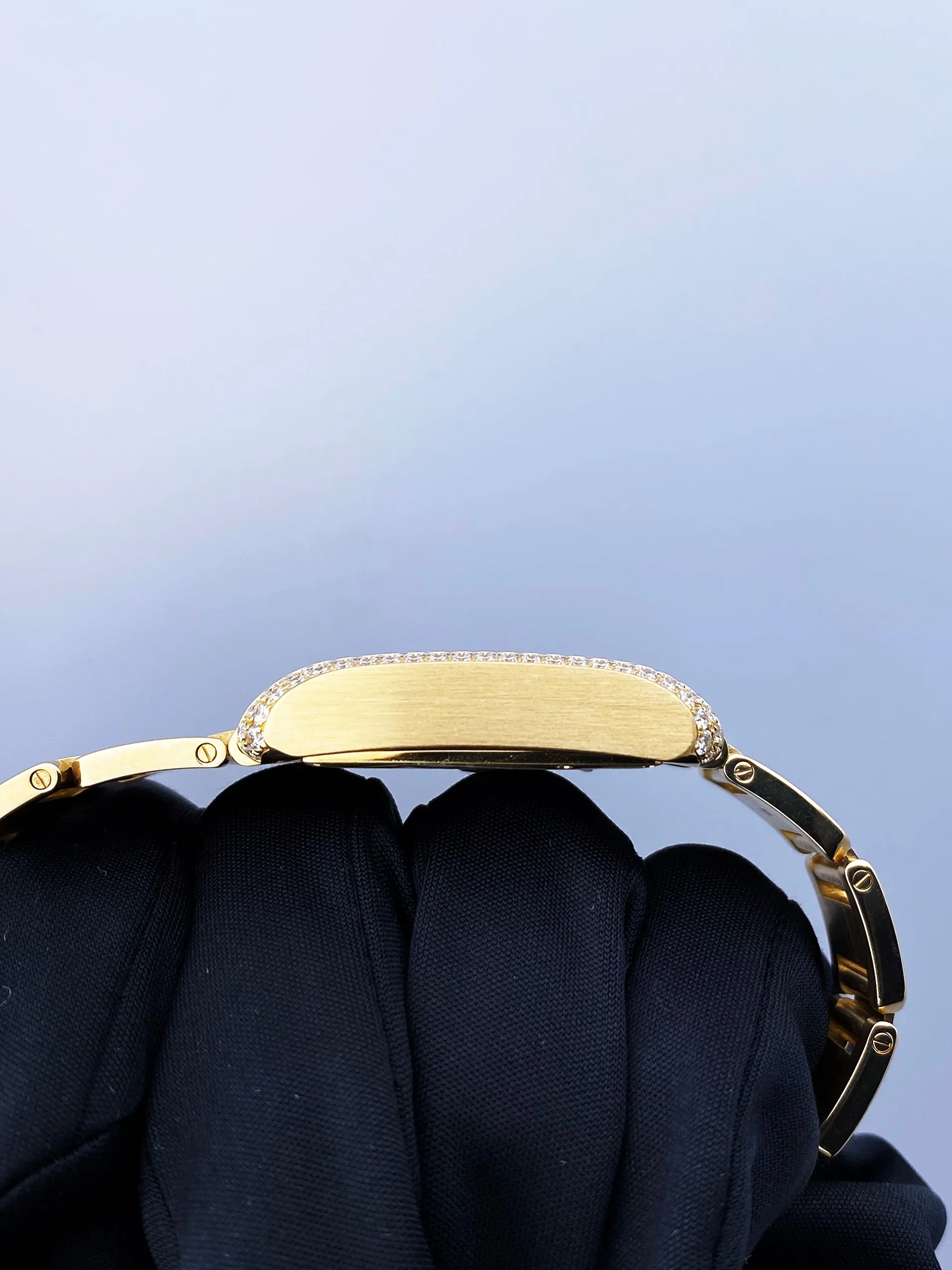 Cartier Tank Anglaise  WT100006 18K Yellow Gold Diamond