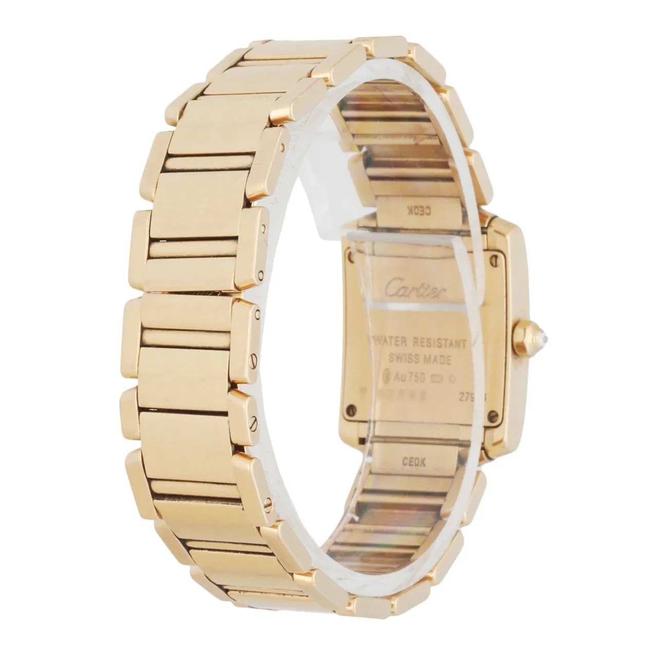 Cartier Tank Francaise 2793 18k Rose Gold & Diamond Ladies Watch