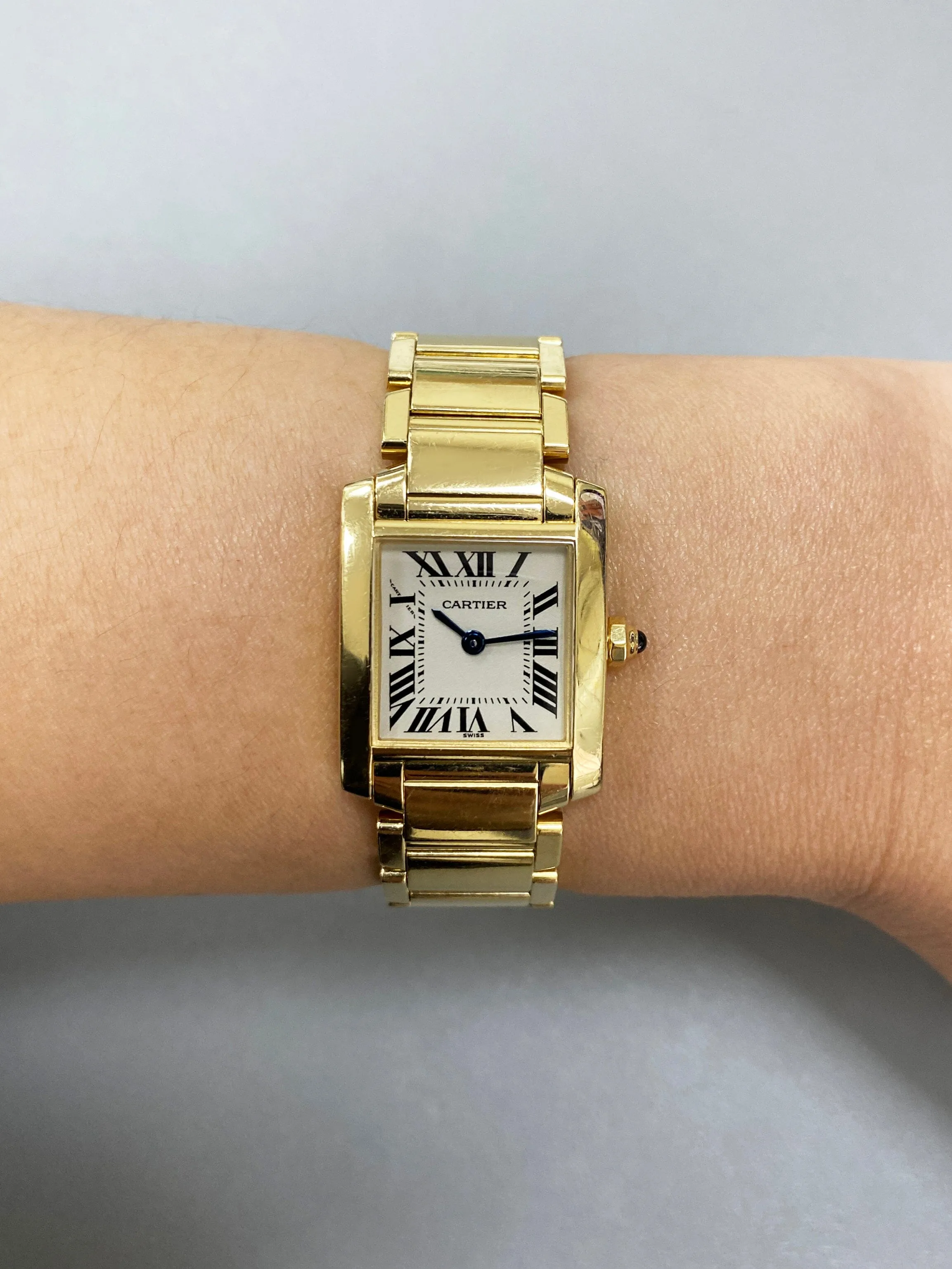 Cartier Tank Francaise W50002N2 18K Yellow Gold Ladies Watch