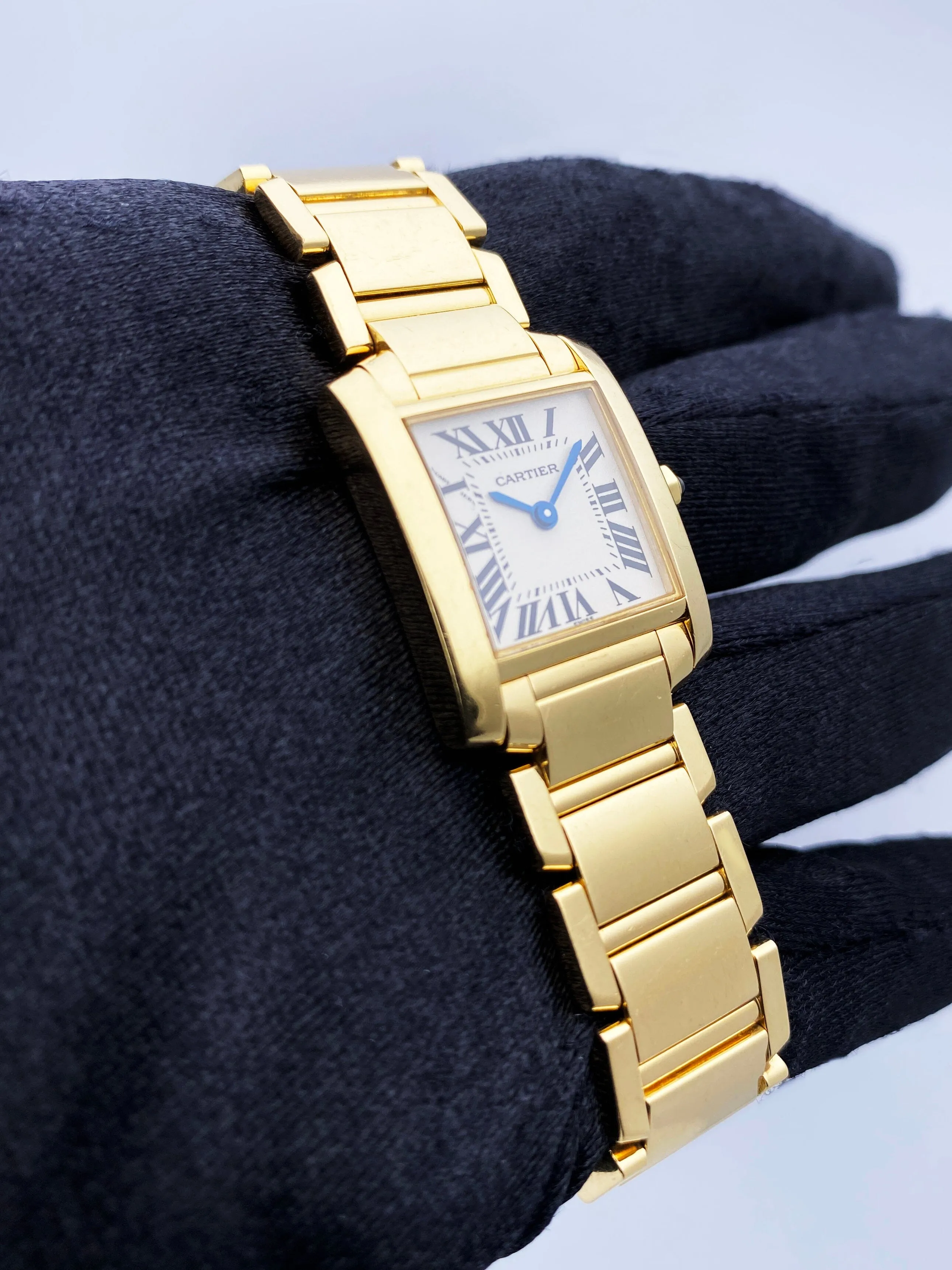 Cartier Tank Francaise W50002N2 18K Yellow Gold Ladies Watch