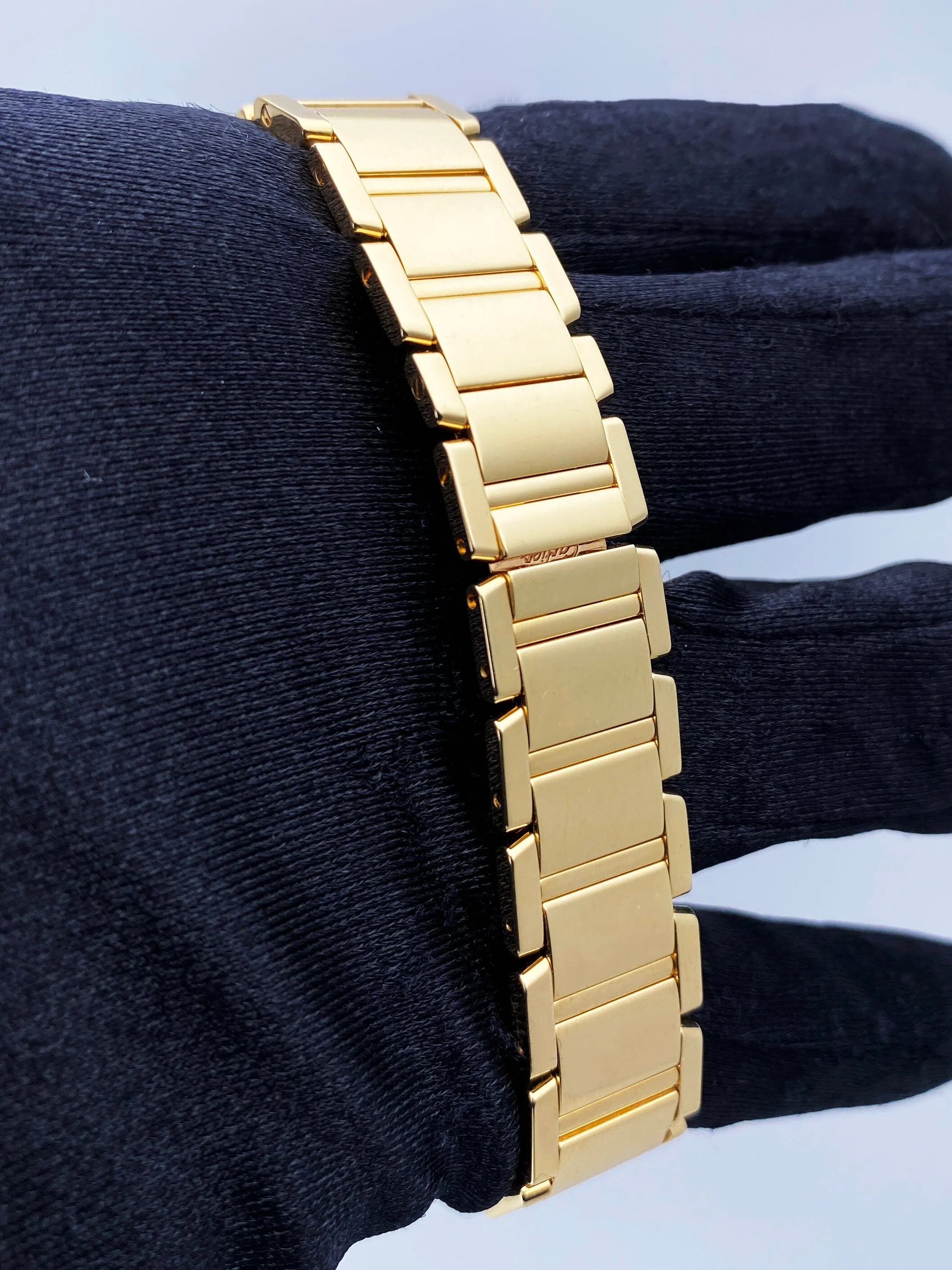 Cartier Tank Francaise W50002N2 Yellow Gold Ladies Watch Box Papers
