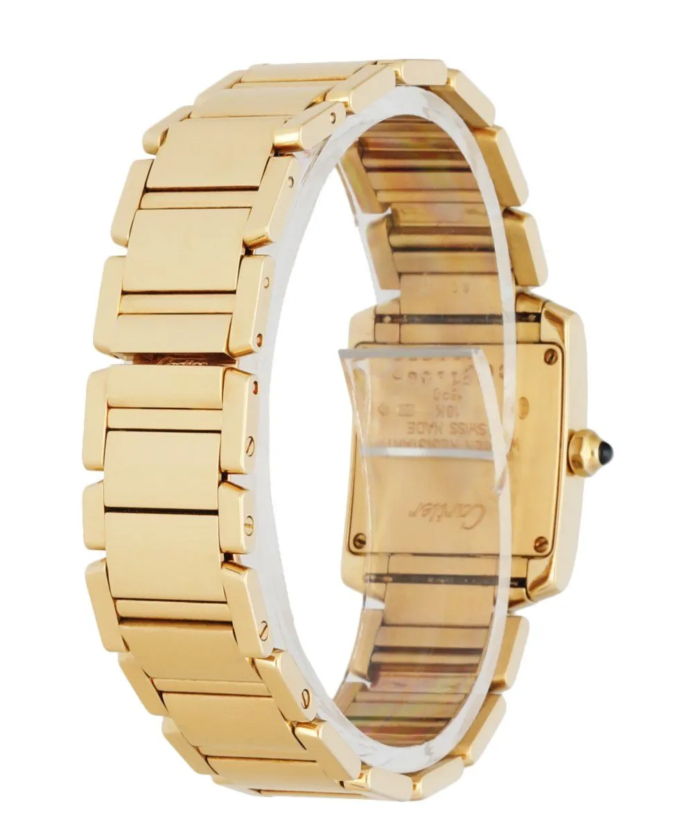 Cartier Tank Francaise W50002N2 Yellow Gold Ladies Watch