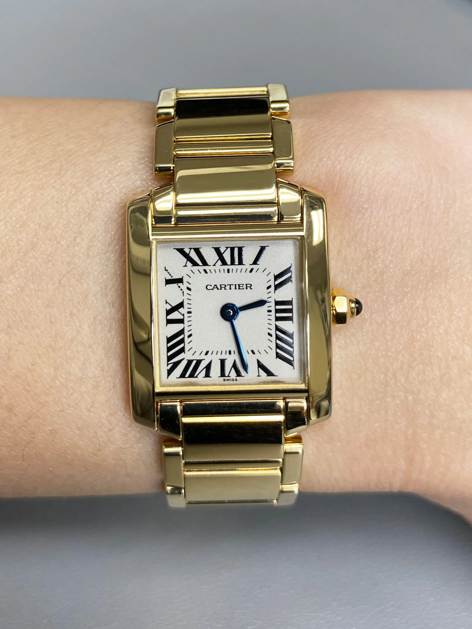 Cartier Tank Francaise W50002N2 Yellow Gold Ladies Watch