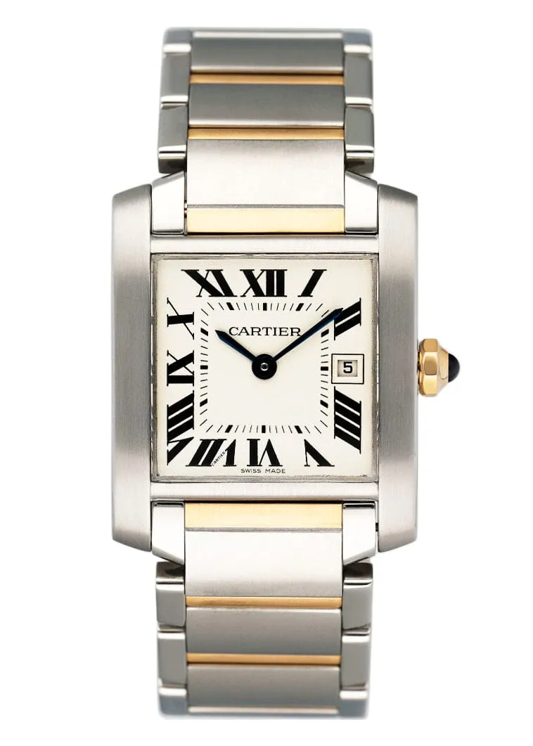 Cartier Tank Francaise W51012Q4 Two Tone Midsize Ladies Watch