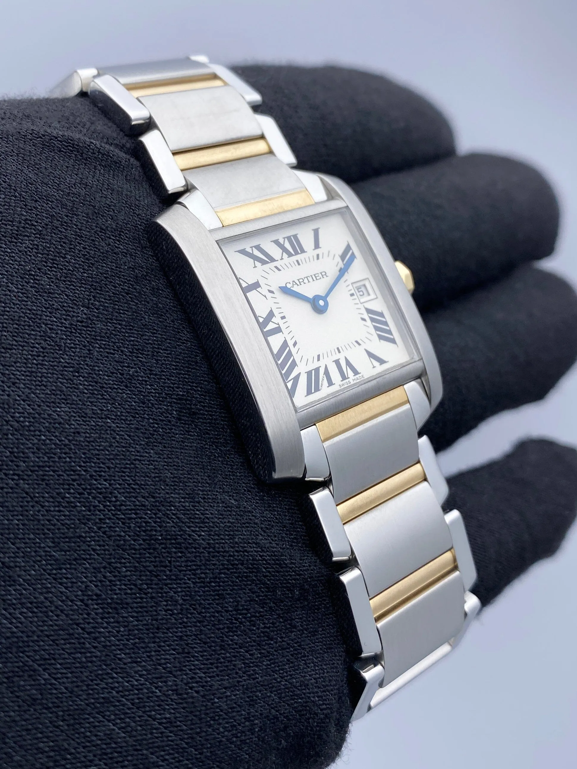 Cartier Tank Francaise W51012Q4 Two Tone Midsize Ladies Watch