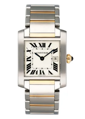 Cartier Tank Francaise W51012Q4 Two Tone Midsize Ladies Watch