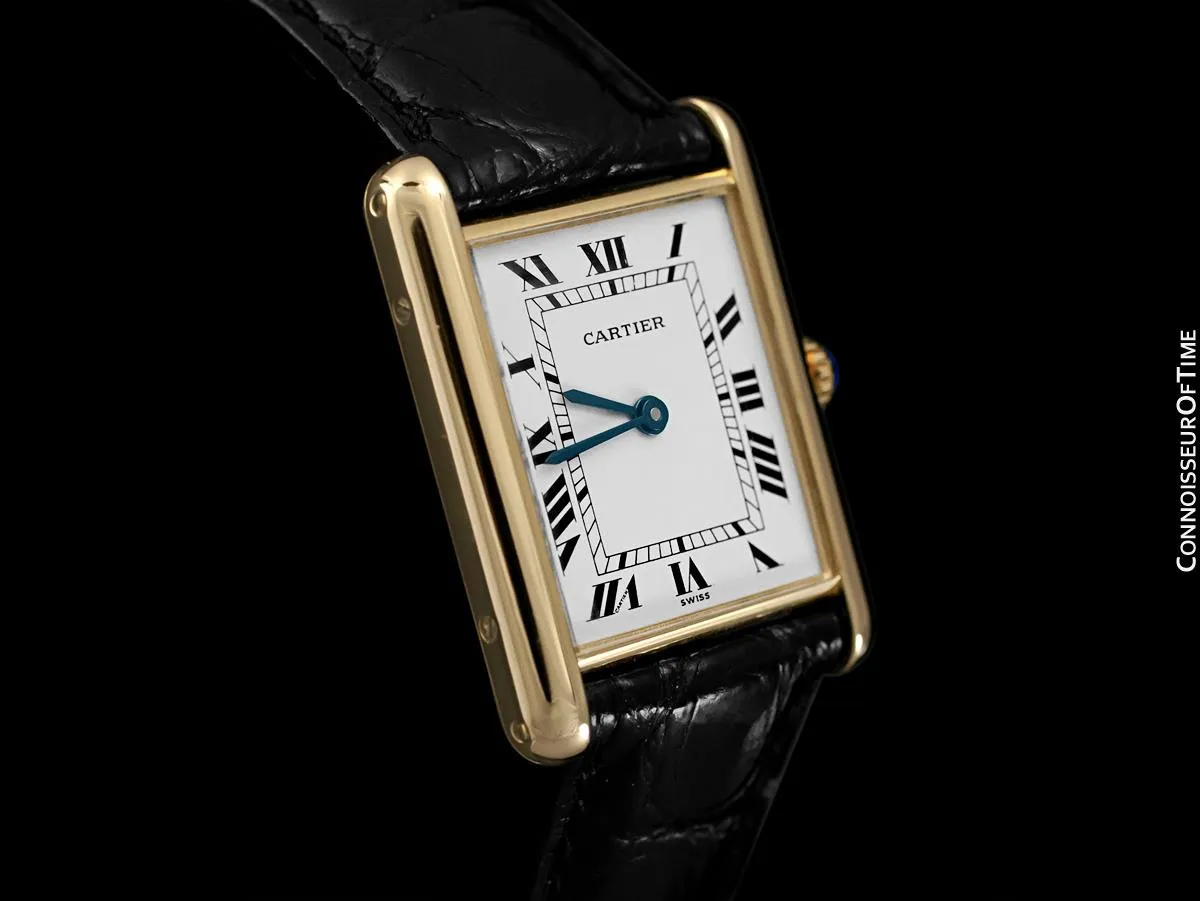 Cartier Tank Louis Mens (Midsize) Watch - Solid 18K Gold