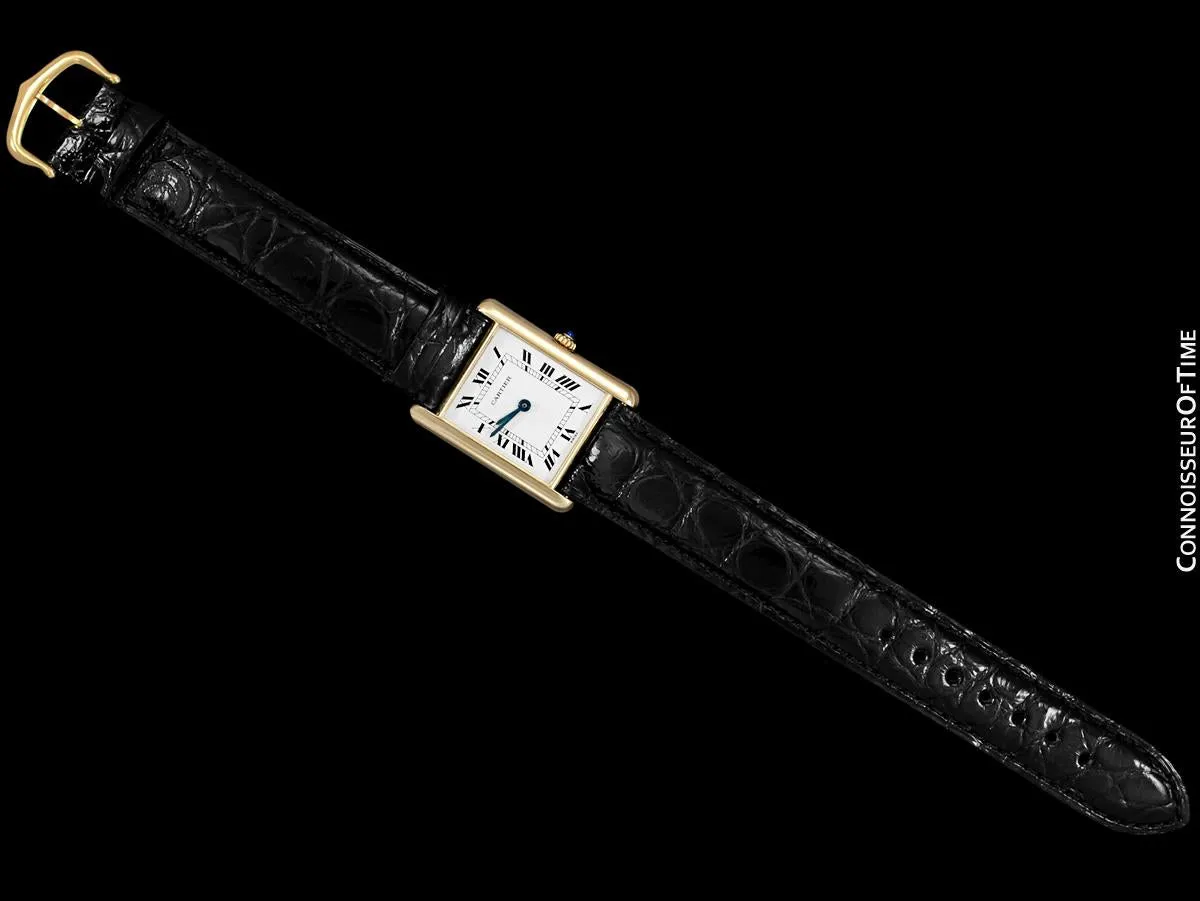 Cartier Tank Louis Mens (Midsize) Watch - Solid 18K Gold
