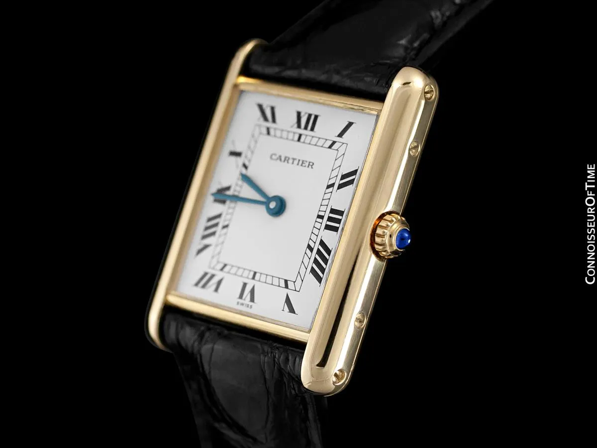 Cartier Tank Louis Mens (Midsize) Watch - Solid 18K Gold
