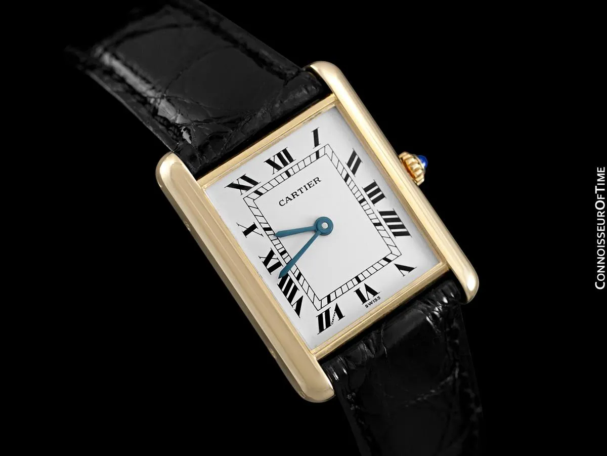 Cartier Tank Louis Mens (Midsize) Watch - Solid 18K Gold