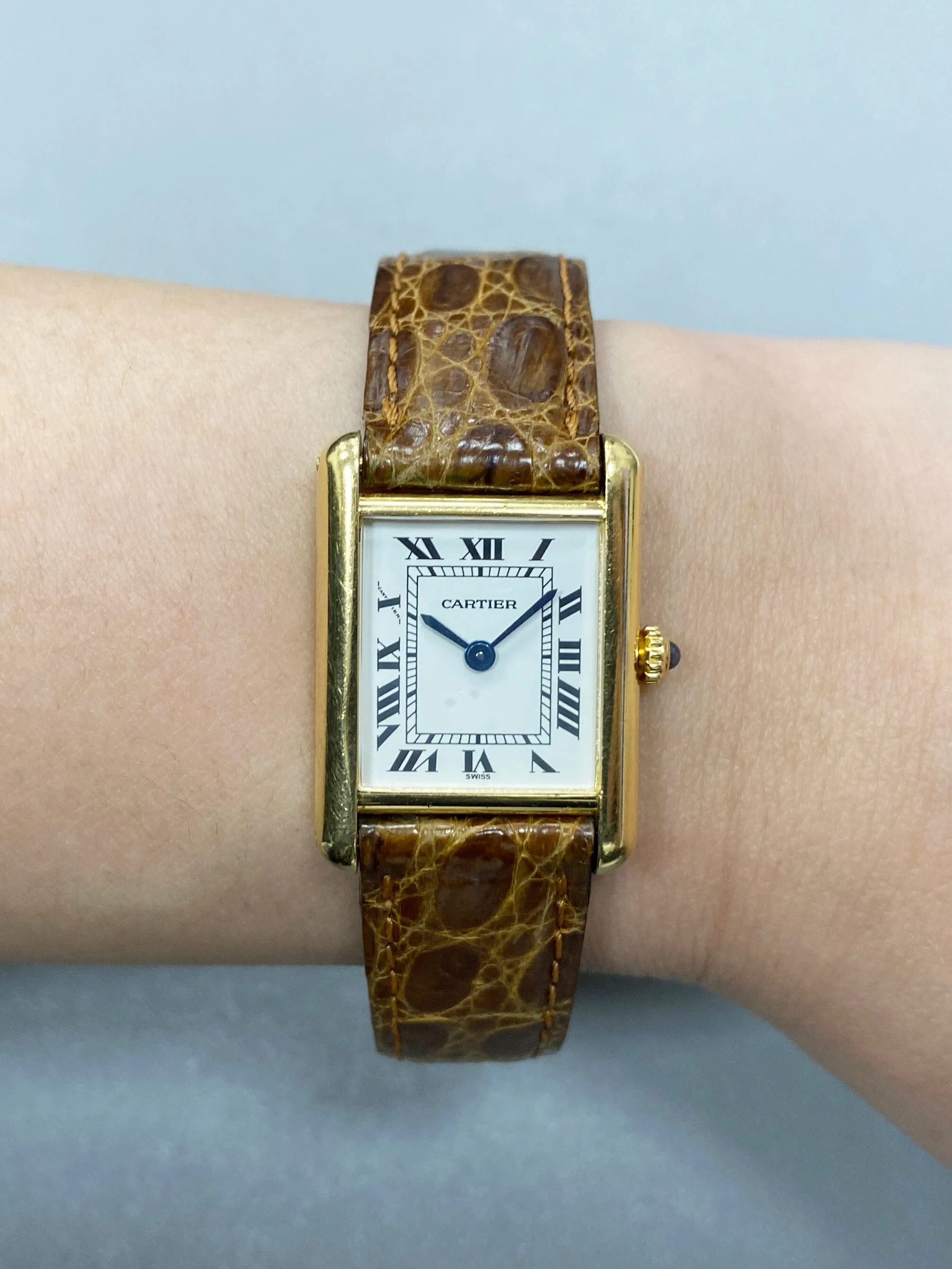 Cartier Tank Paris 18K Yellow Gold Ladies Watch