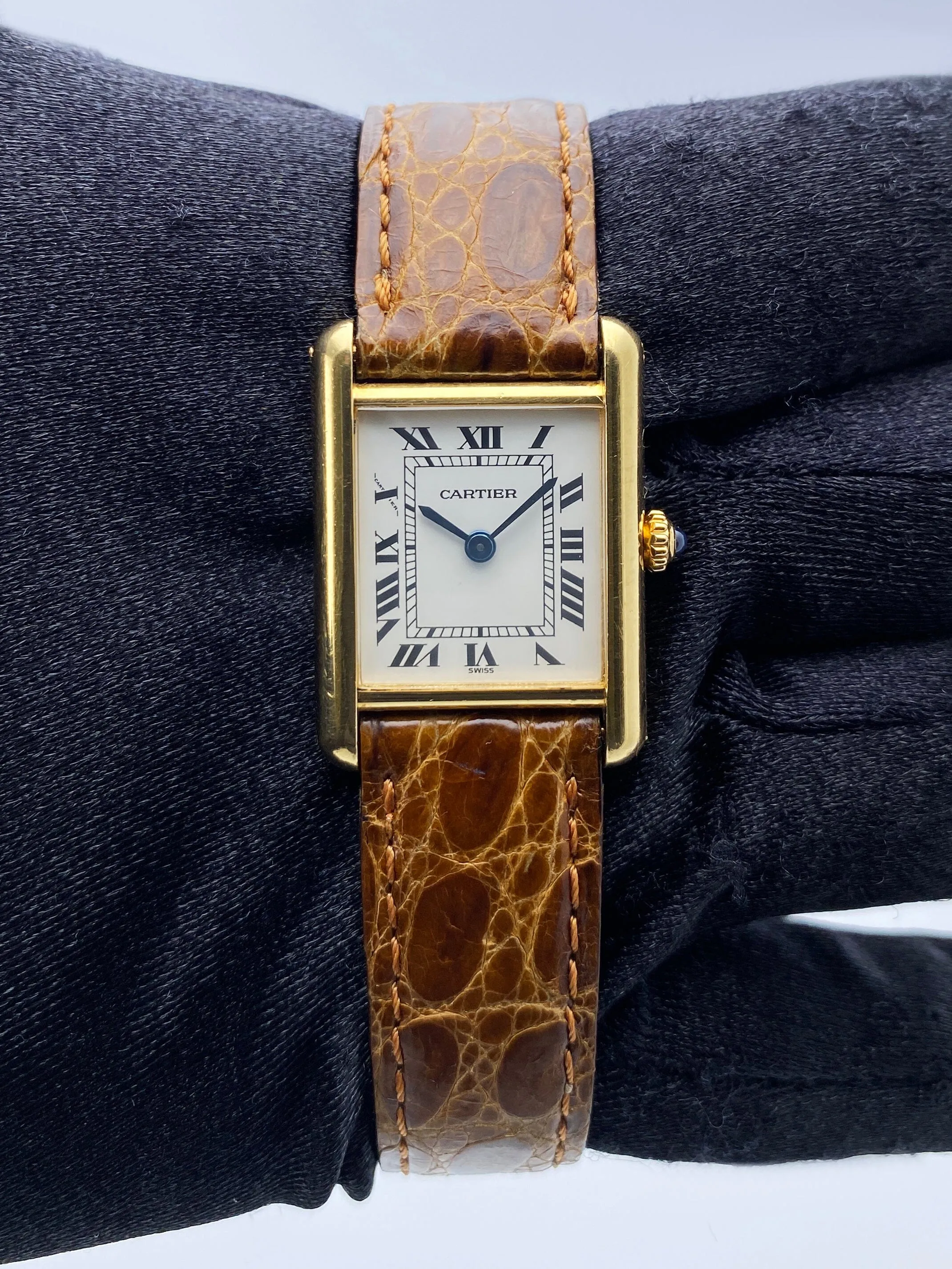 Cartier Tank Paris 18K Yellow Gold Ladies Watch