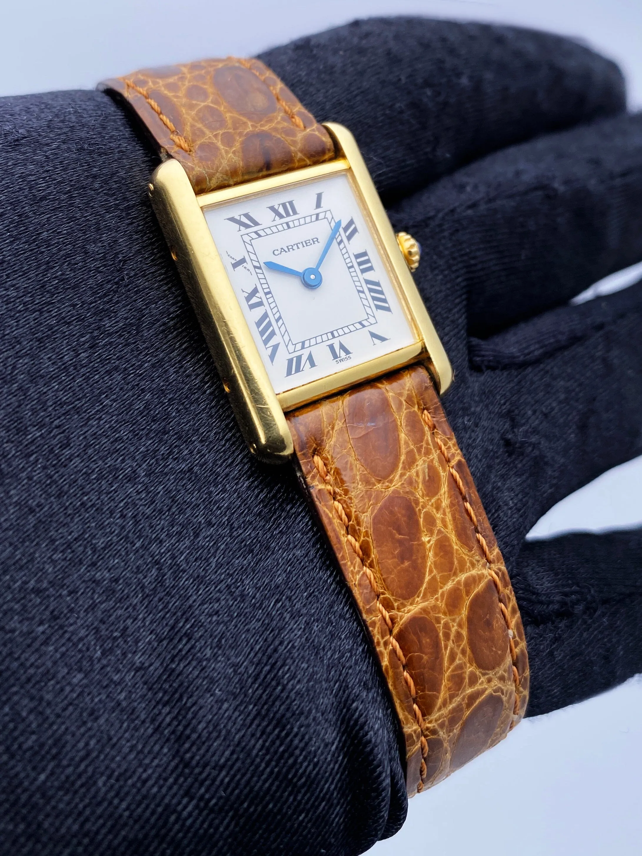 Cartier Tank Paris 18K Yellow Gold Ladies Watch