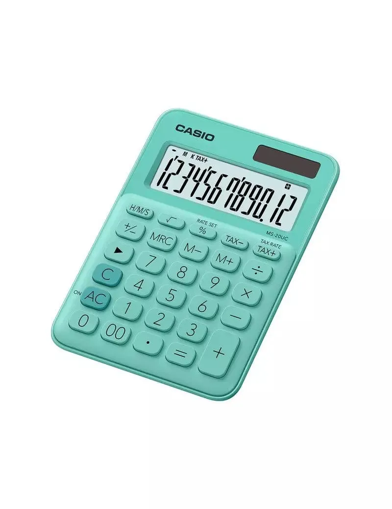 Casio Desktop Calculator Green MS-20UC-GN