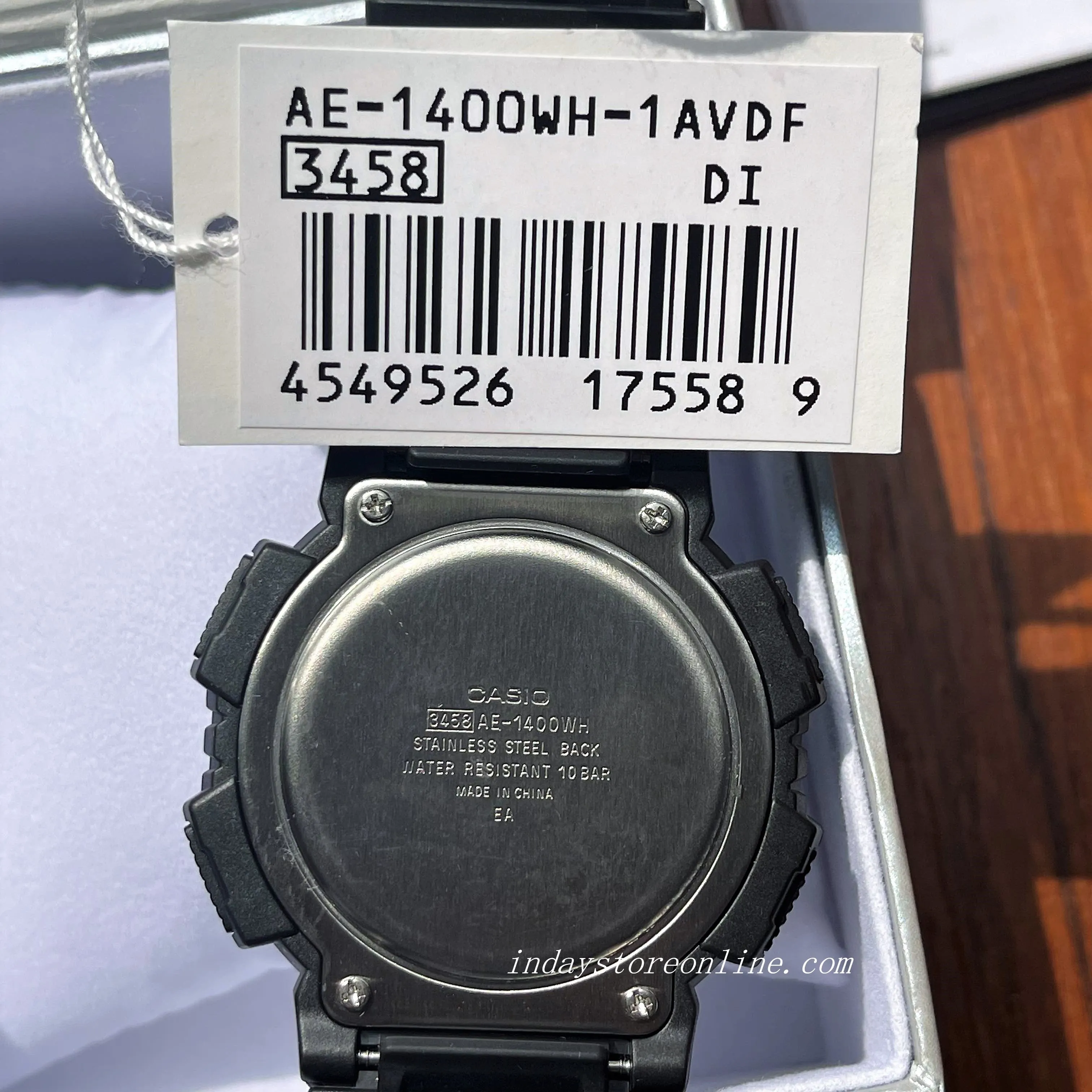 Casio Digital Men's Watch AE-1400WH-1A Digital Resin Band Resin Glass Battery life: 10 years