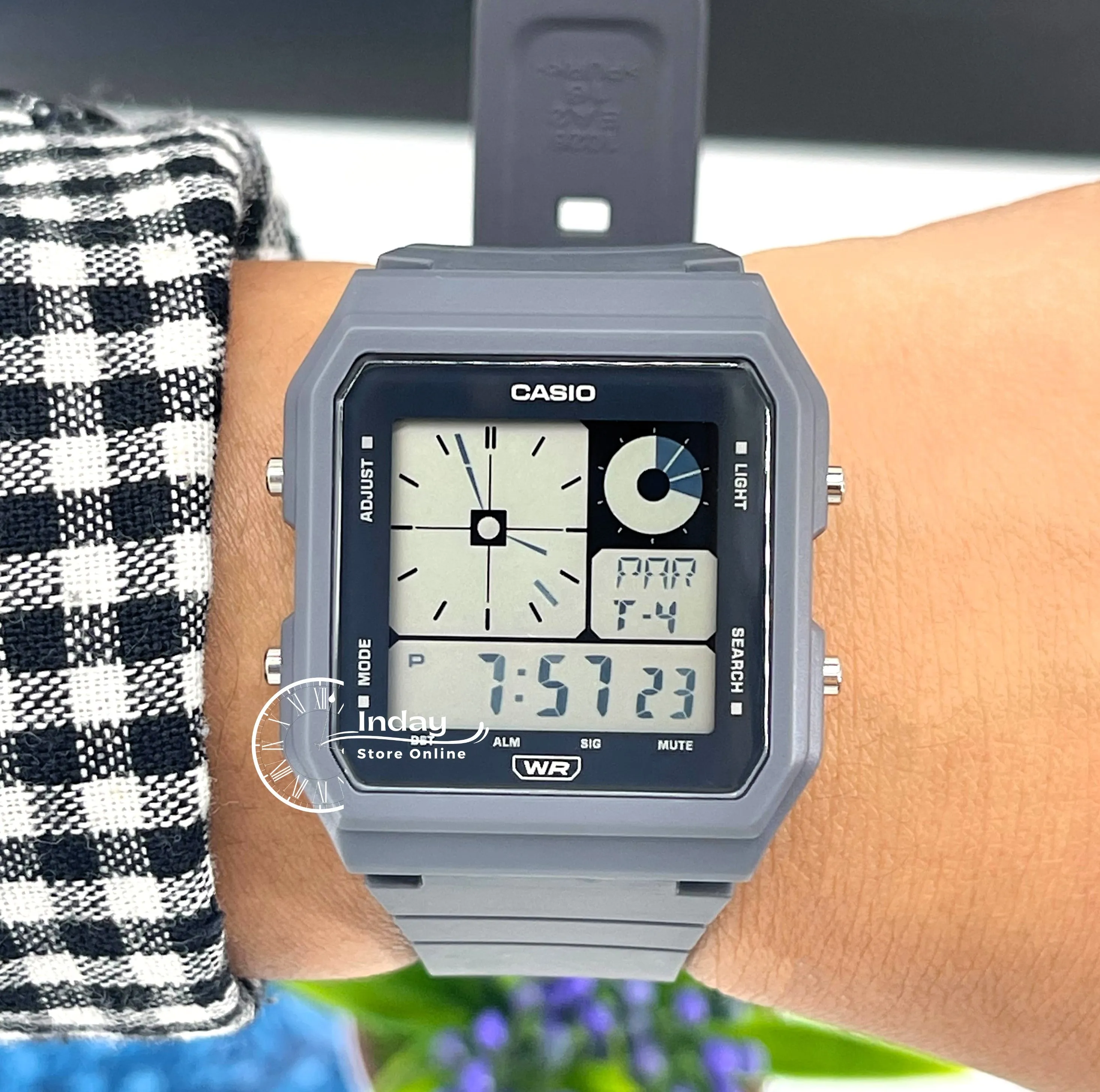 Casio Digital Unisex Watch LF-20W-8A2 Digital Resin Band Resin Glass