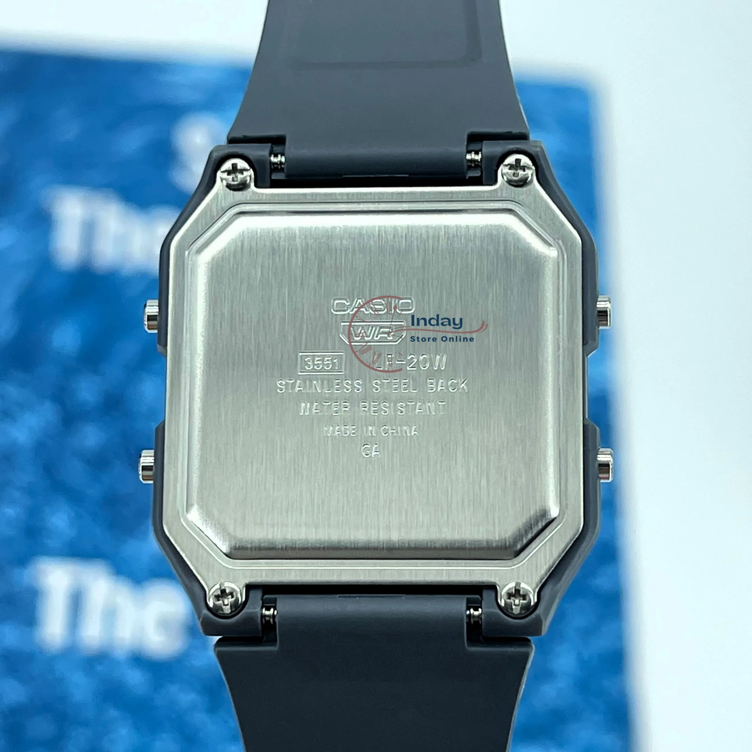 Casio Digital Unisex Watch LF-20W-8A2 Digital Resin Band Resin Glass