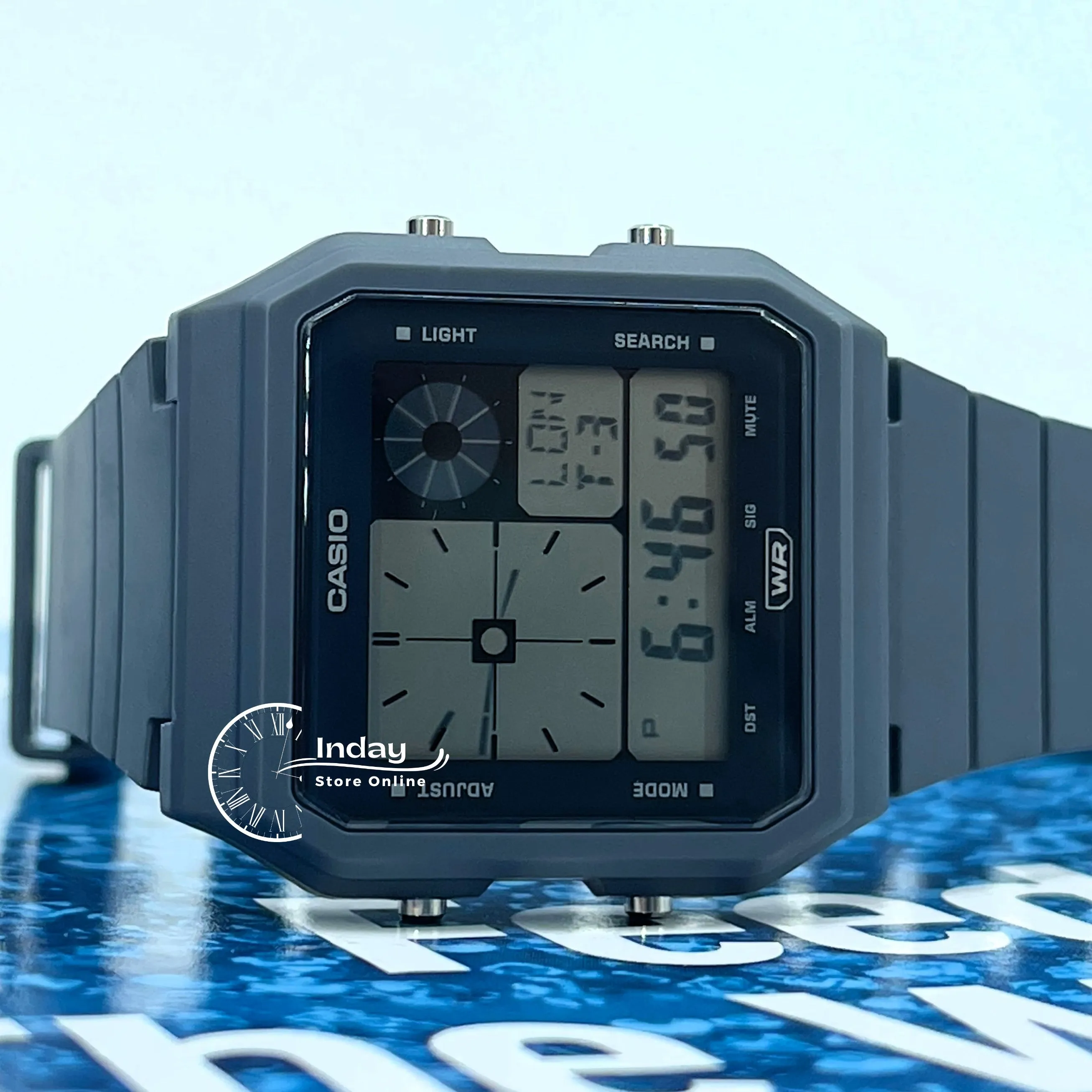 Casio Digital Unisex Watch LF-20W-8A2 Digital Resin Band Resin Glass