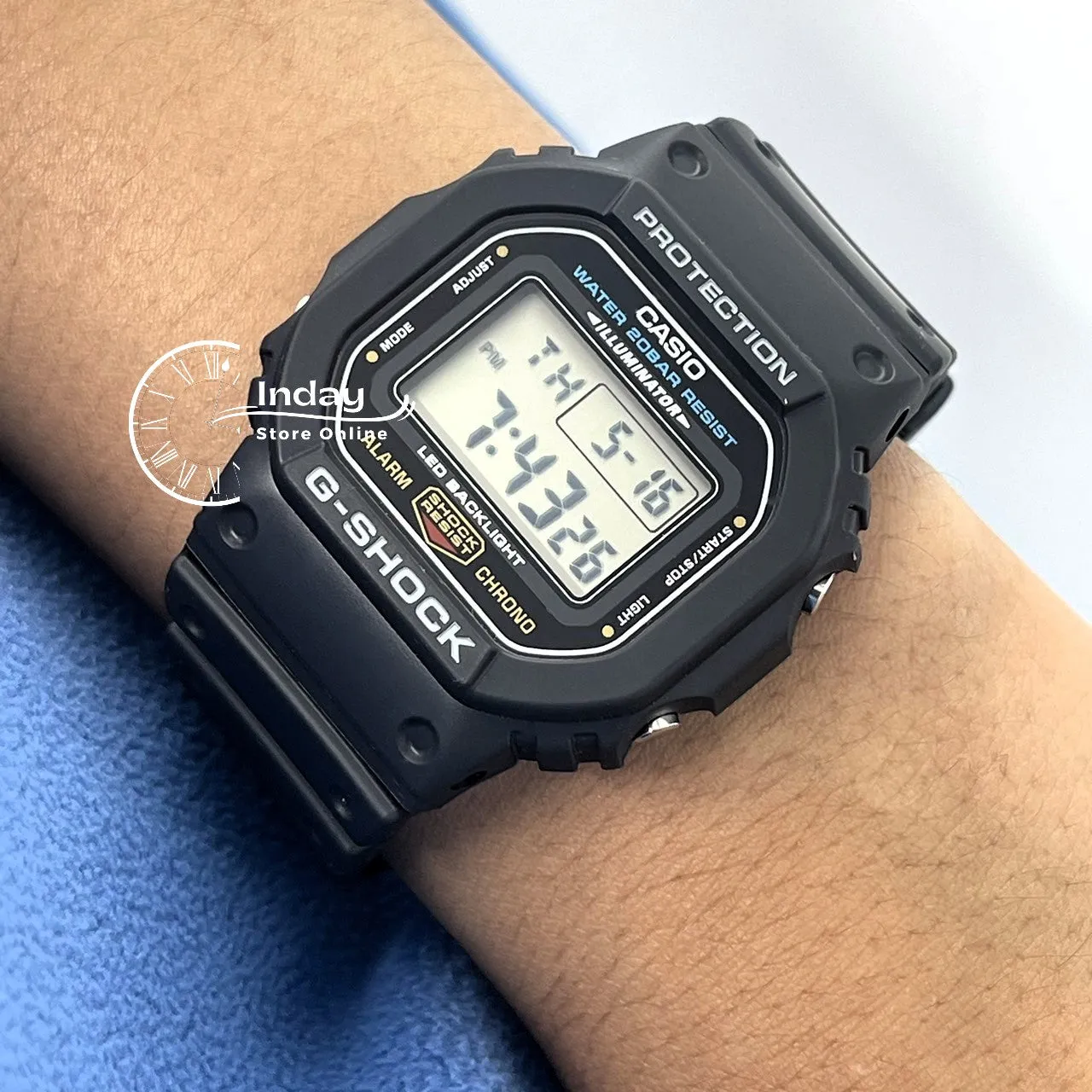 Casio G-Shock Men's Watch DW-5600UE-1 Resin Band Mineral Glass Shock Resistant