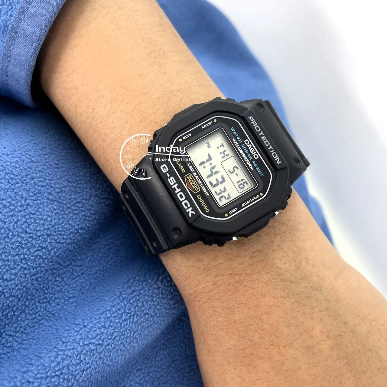Casio G-Shock Men's Watch DW-5600UE-1 Resin Band Mineral Glass Shock Resistant