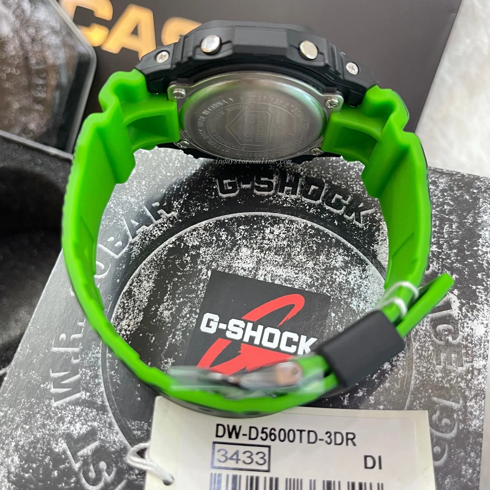 Casio G-Shock Men's Watch DW-D5600TD-3 Digital 5600 Series Time Distortion Vibrant Fluorescent Colors