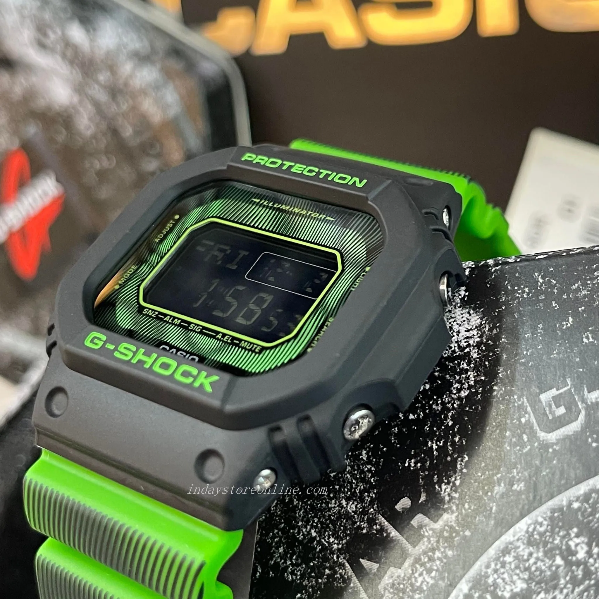Casio G-Shock Men's Watch DW-D5600TD-3 Digital 5600 Series Time Distortion Vibrant Fluorescent Colors