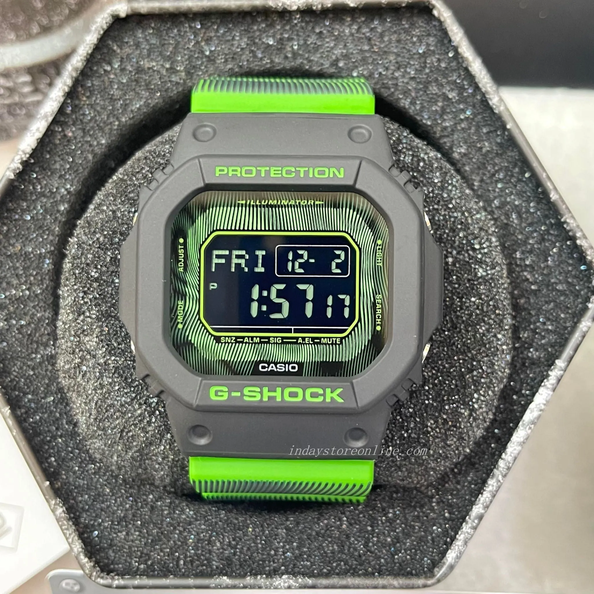Casio G-Shock Men's Watch DW-D5600TD-3 Digital 5600 Series Time Distortion Vibrant Fluorescent Colors